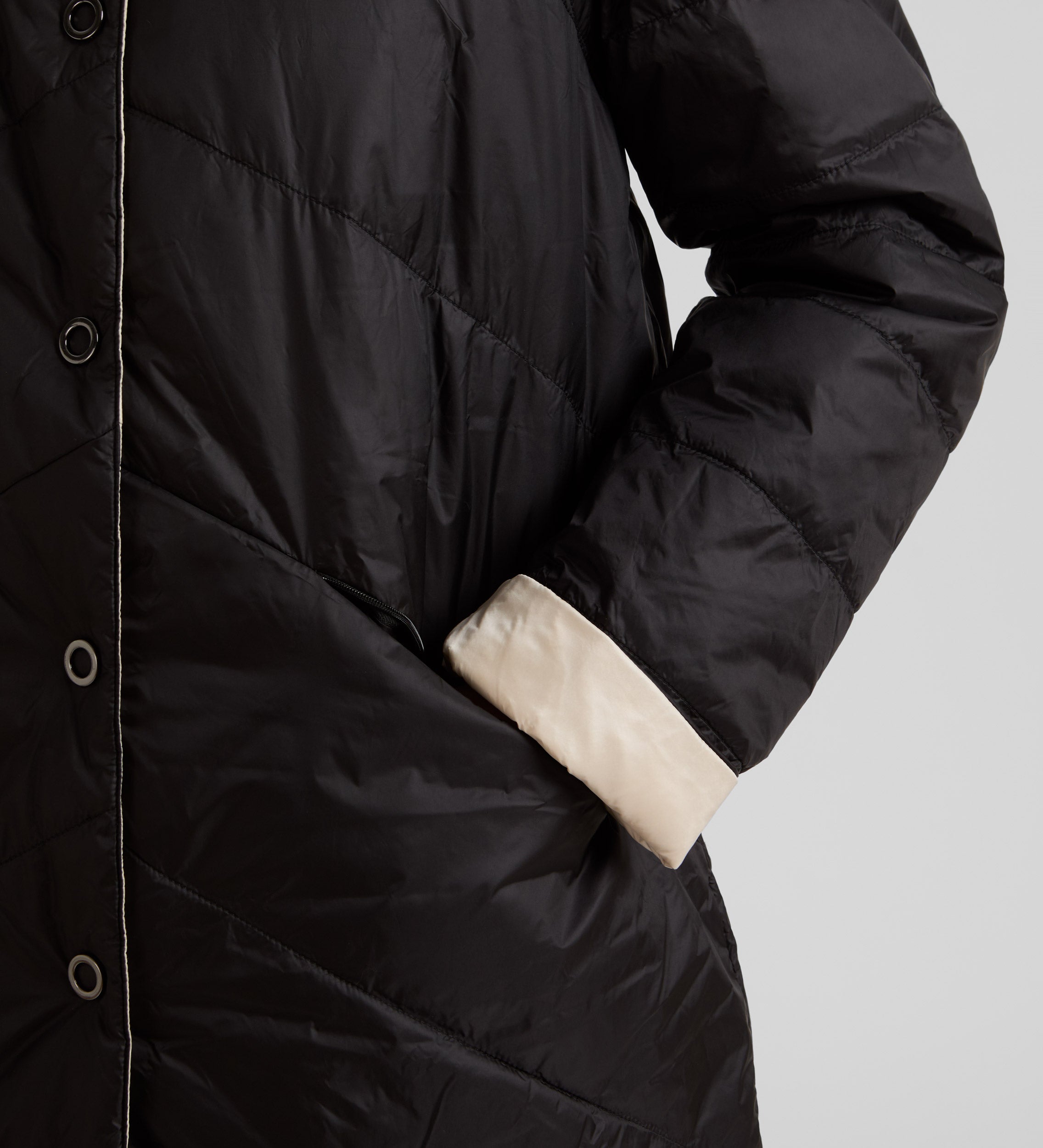 Long reversible parka