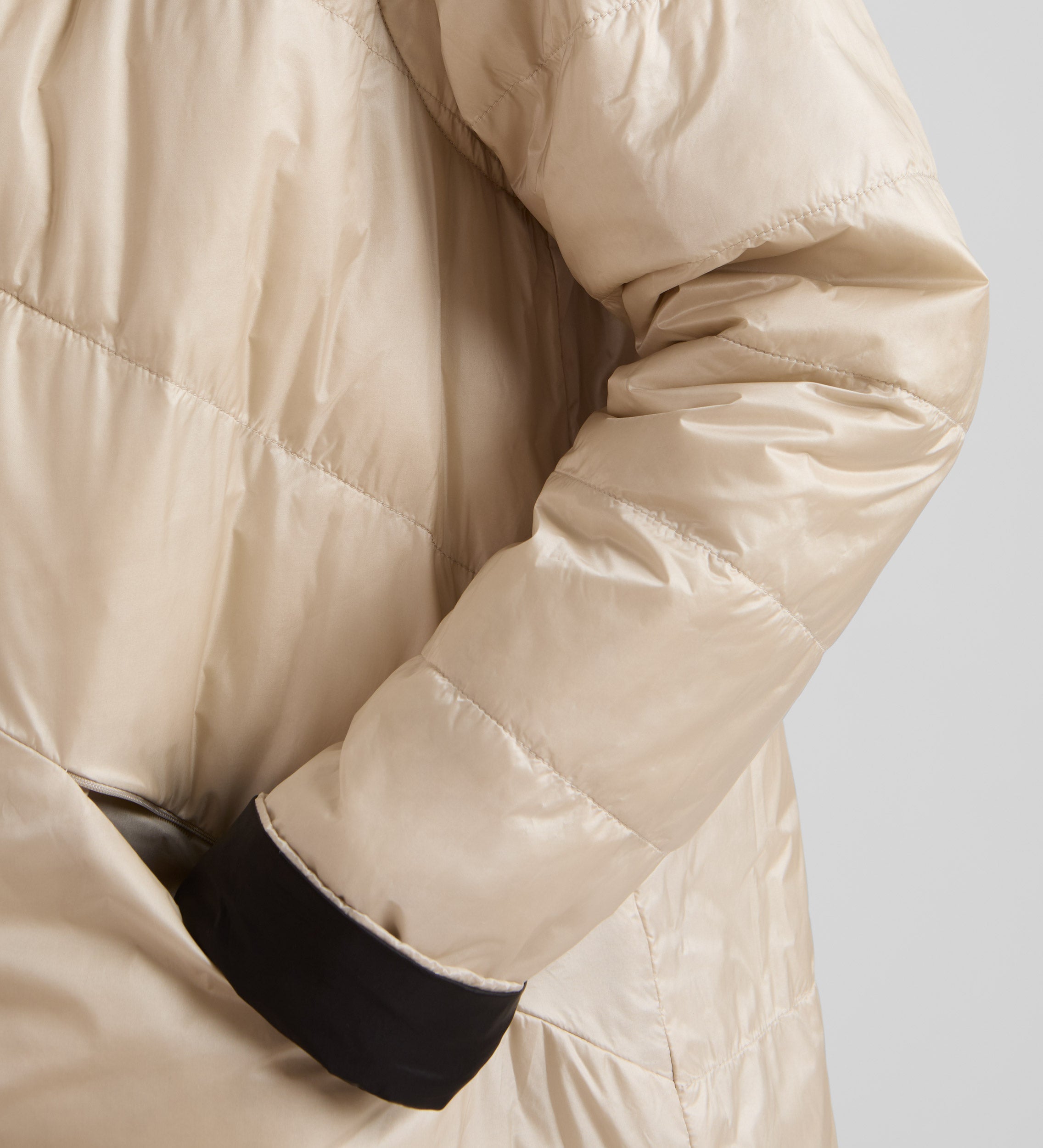 Parka longue réversible