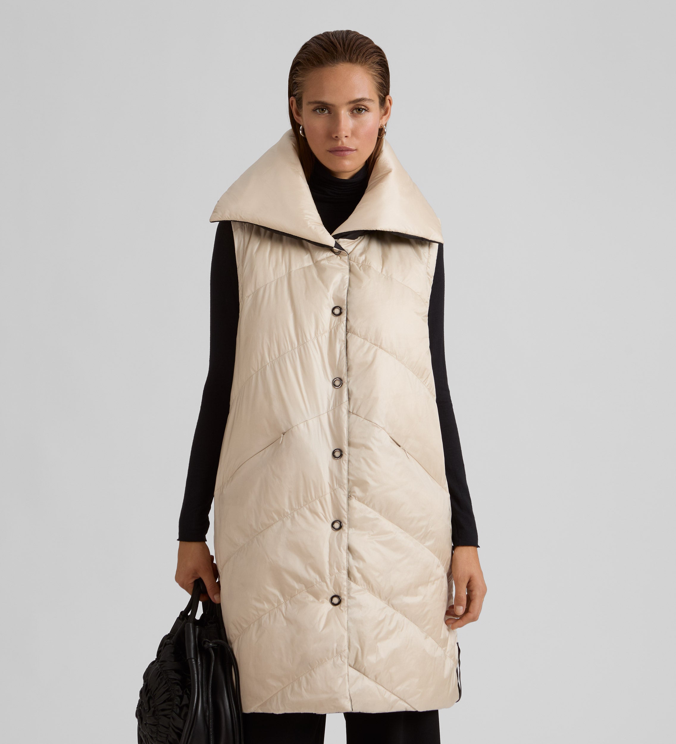 Parka longue réversible