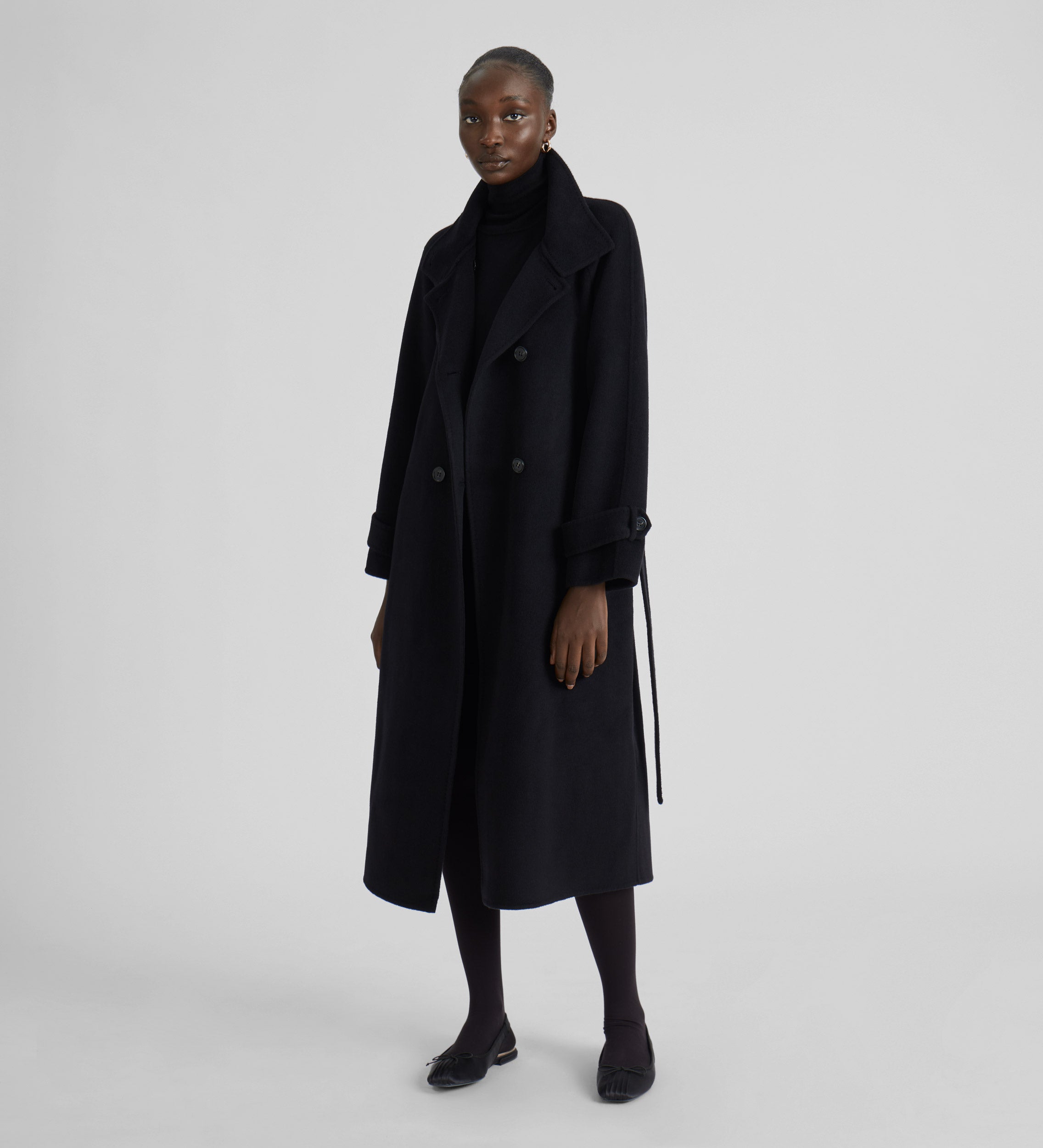 Double-breasted trench coat