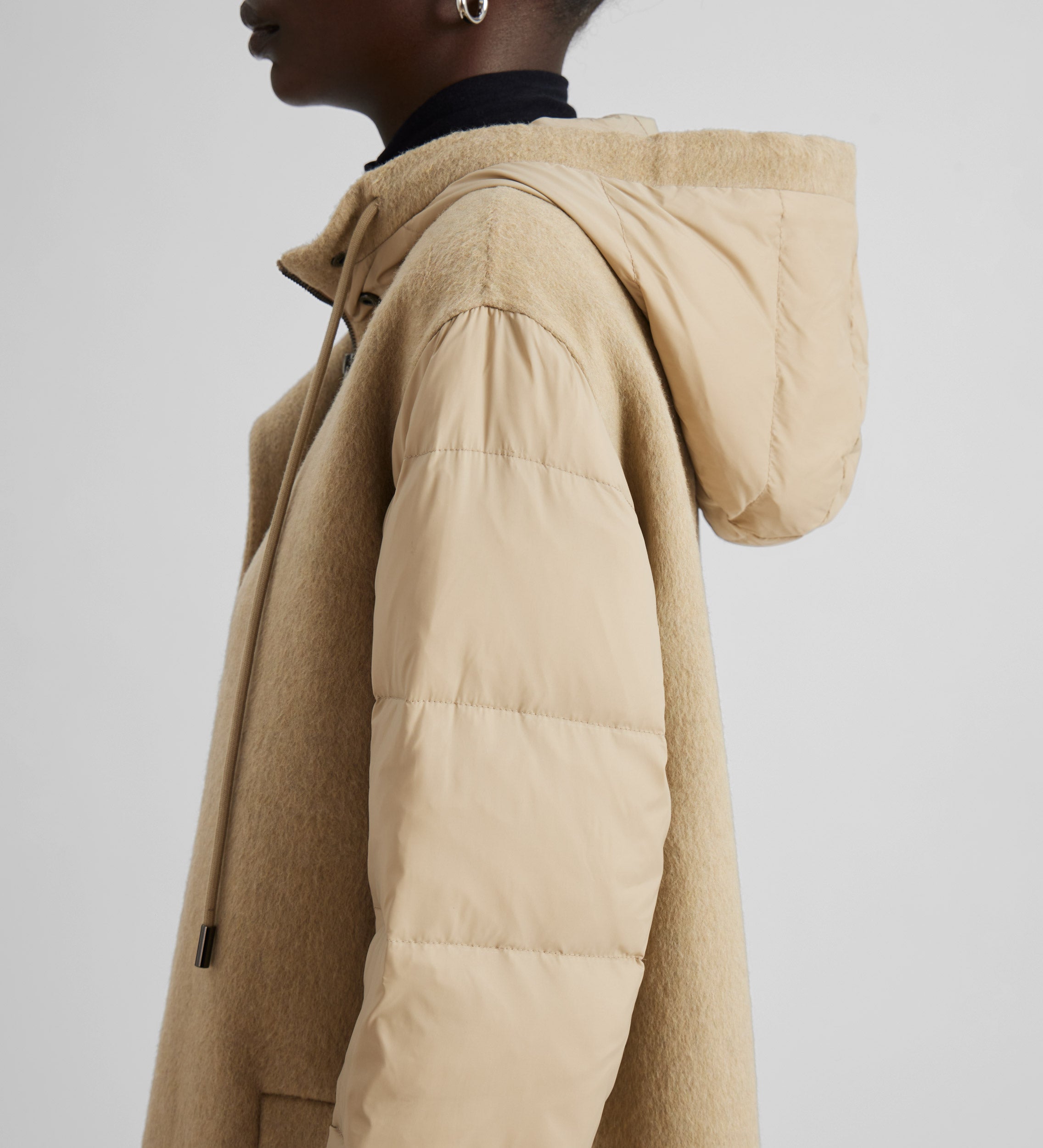 Parka longue combinée