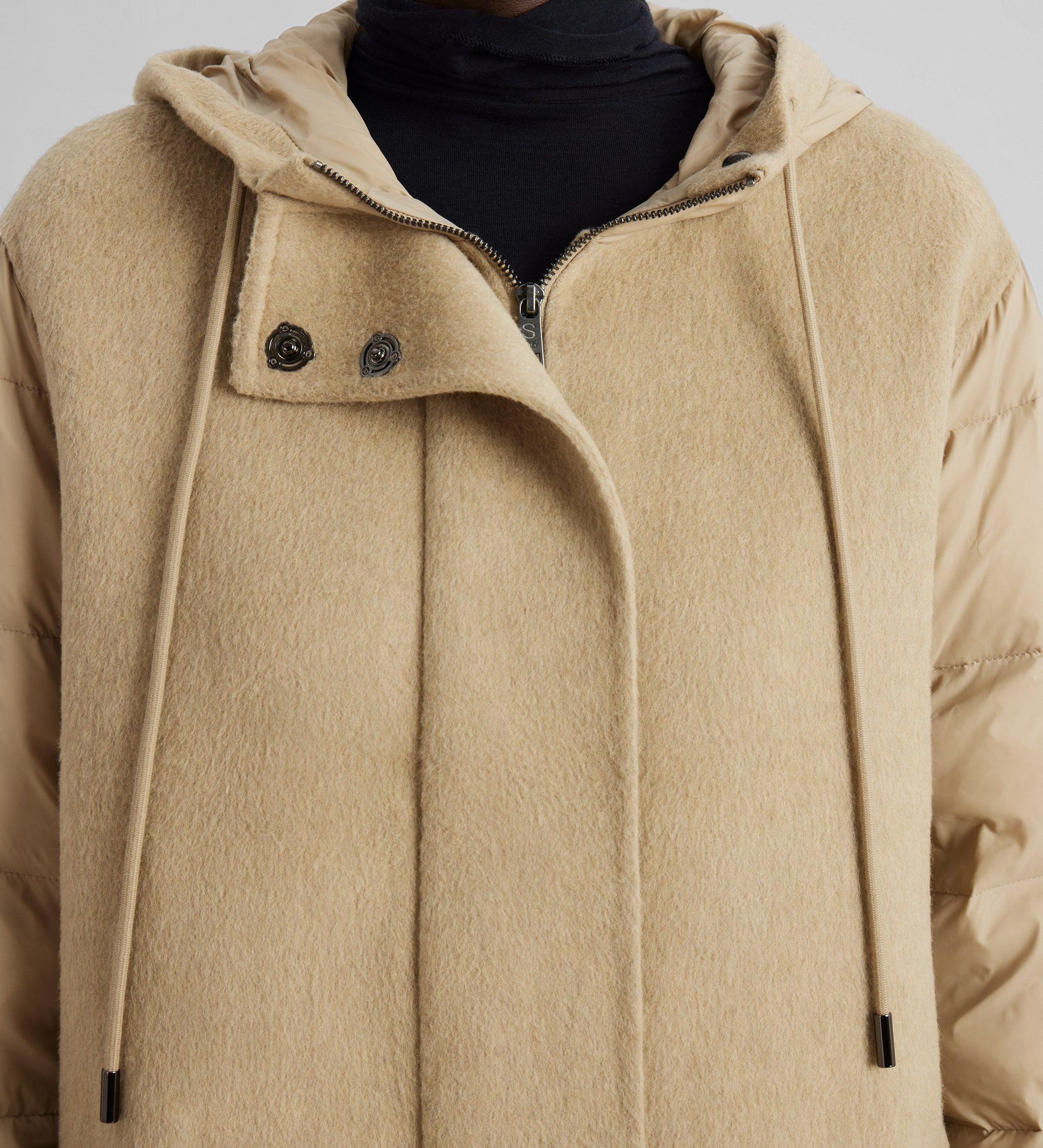 Parka longue combinée