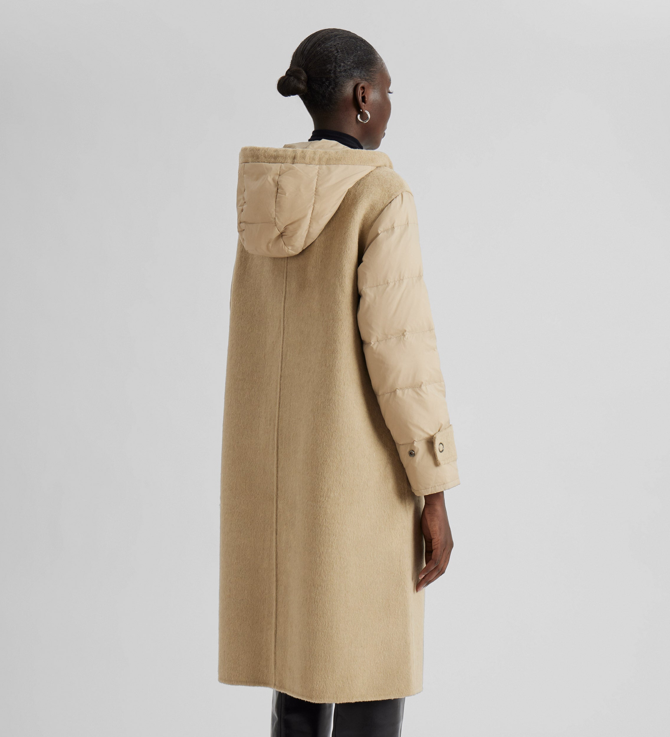 Parka longue combinée