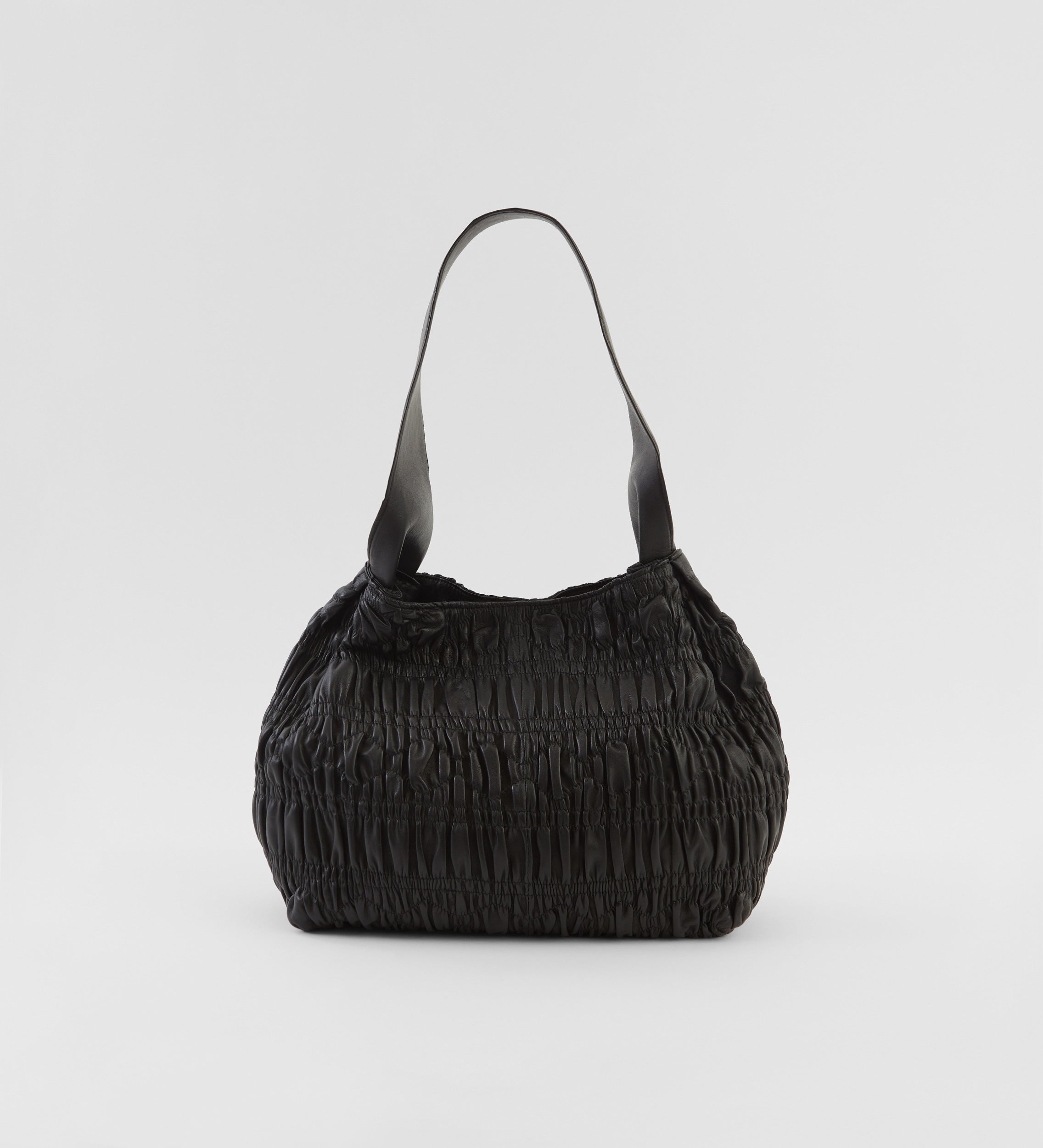 Ruched shoulder bag