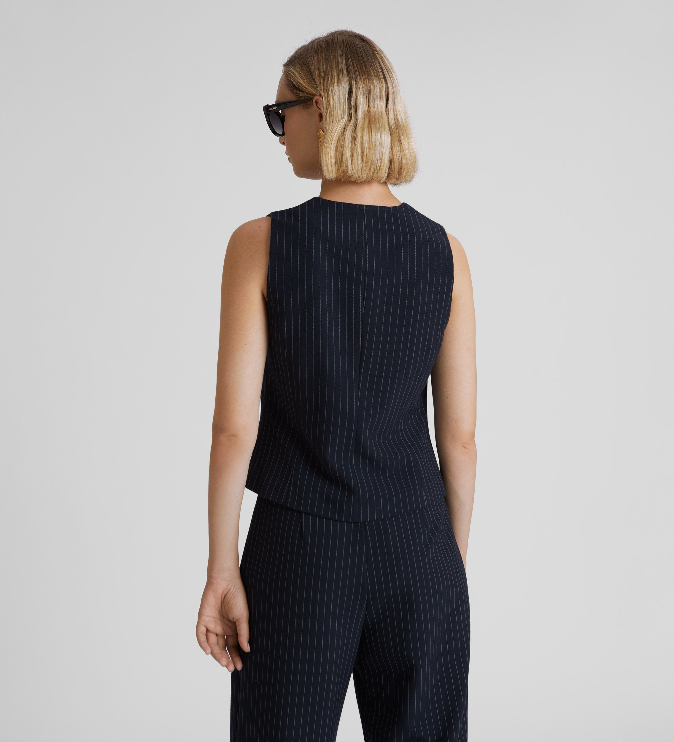 Pinstripe vest