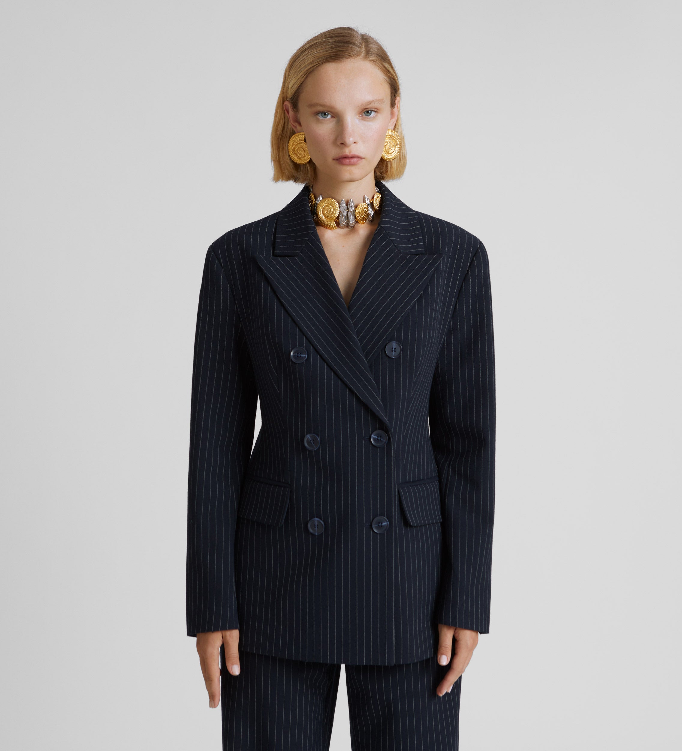 Pinstripe blazer