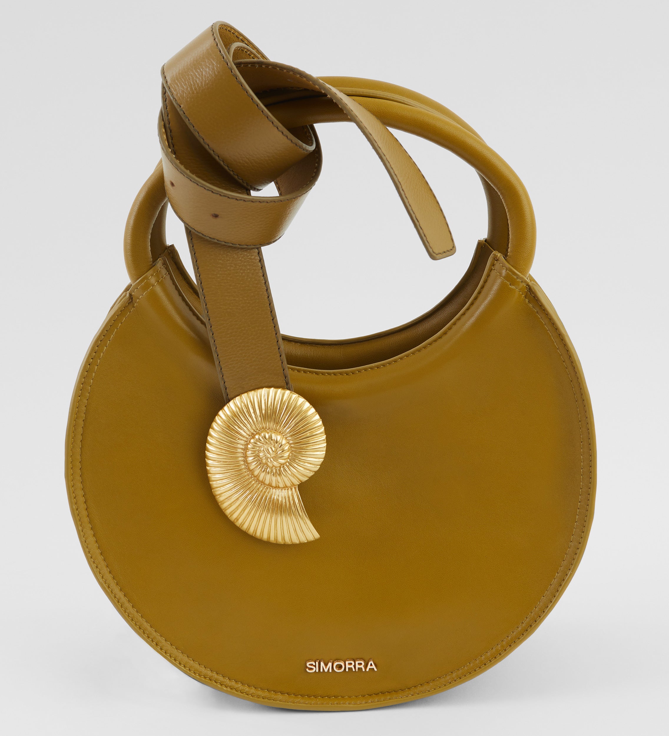 Bolso circular piel