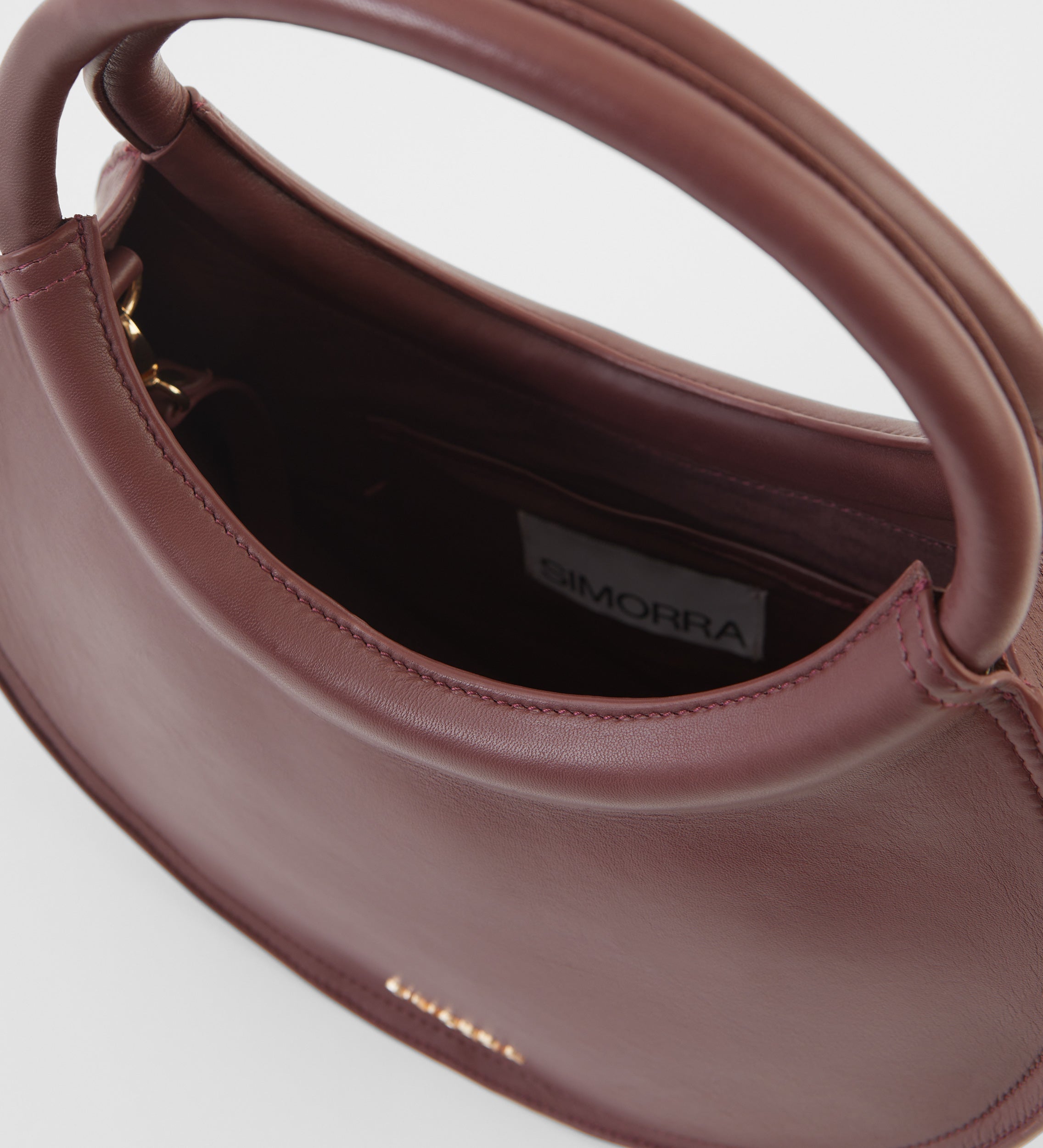 Bolso circular piel