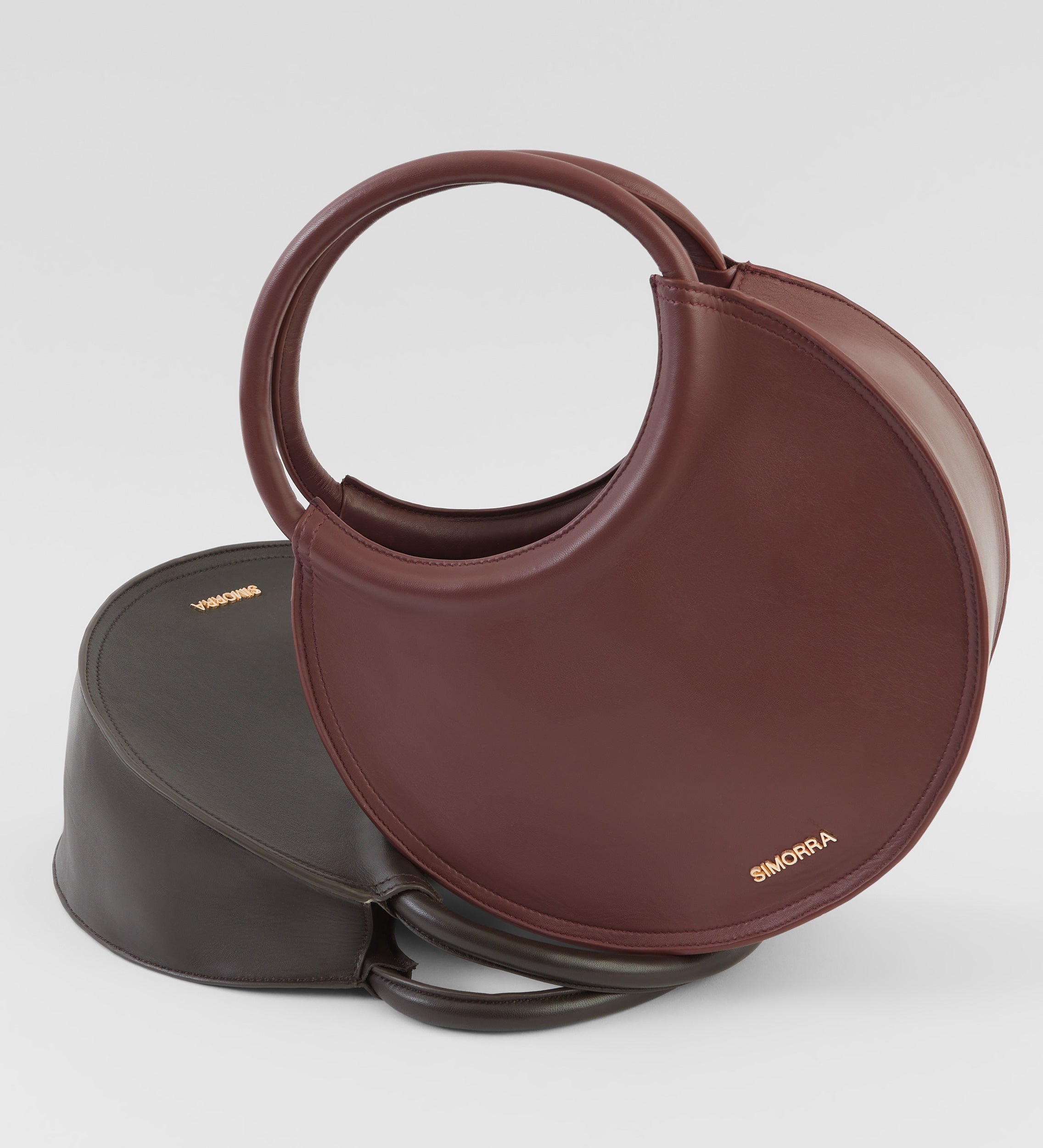 Bolso circular piel