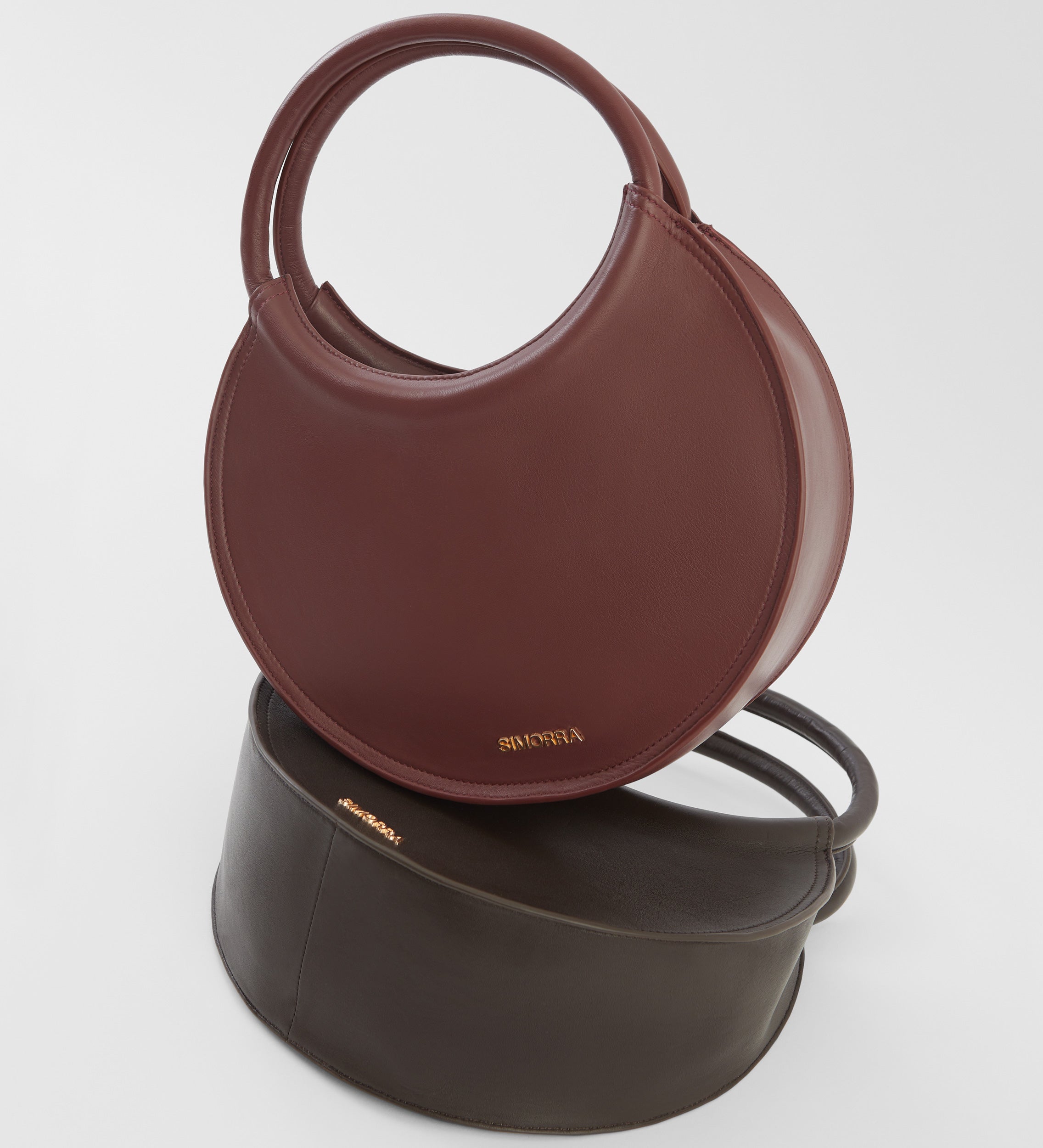 Bolso circular piel