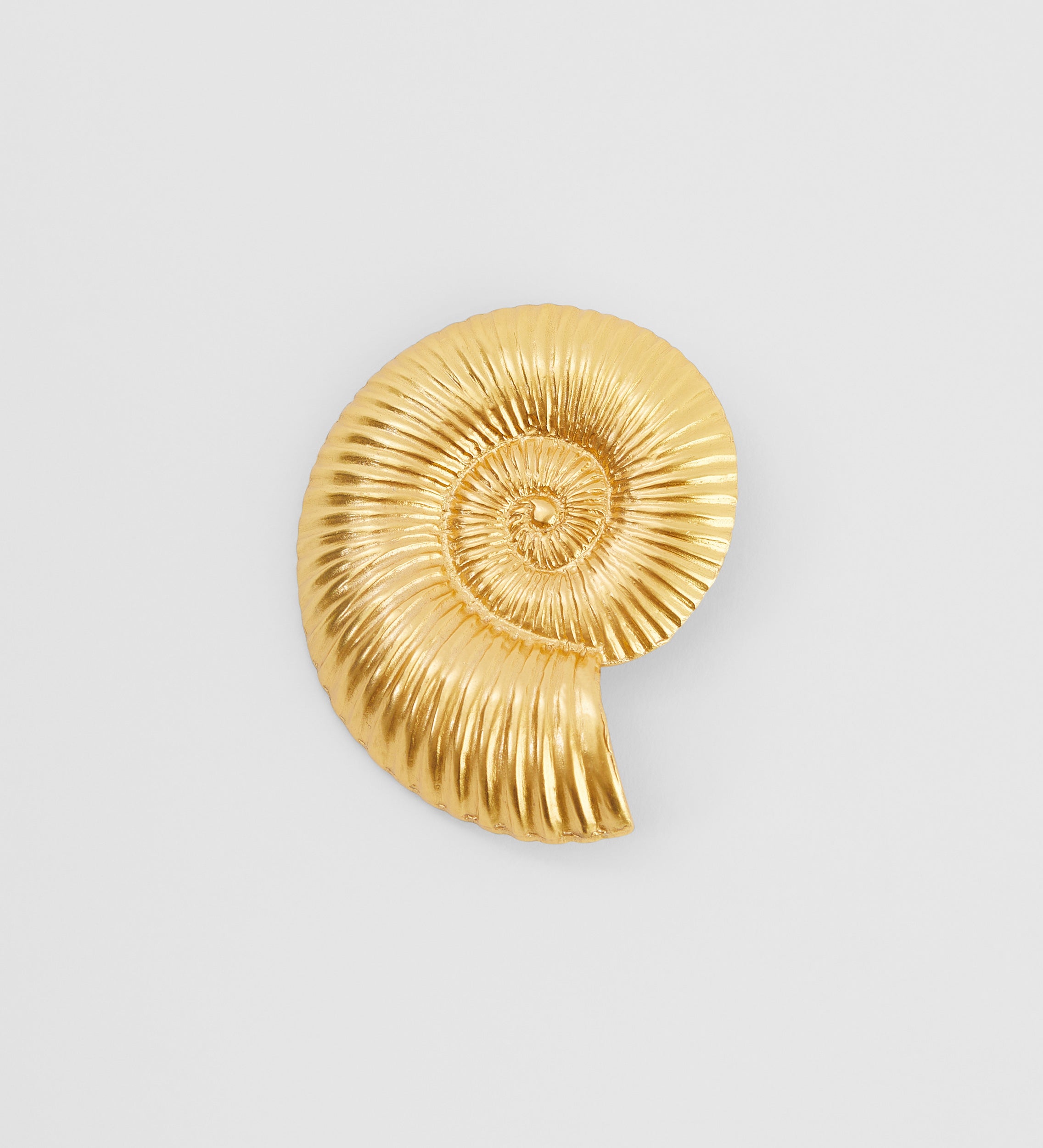 Broche dorée ammonite