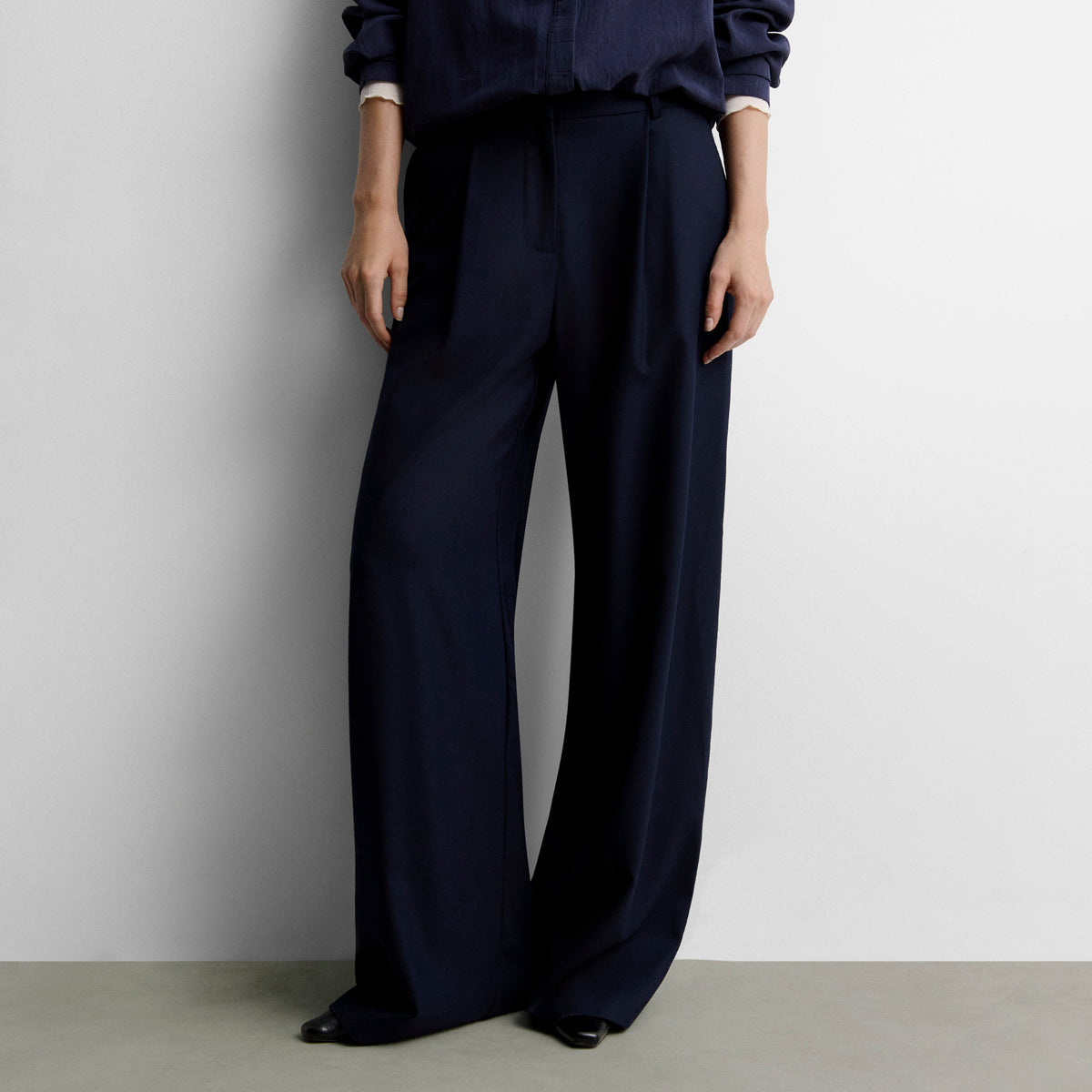 Pantalon large à pinces