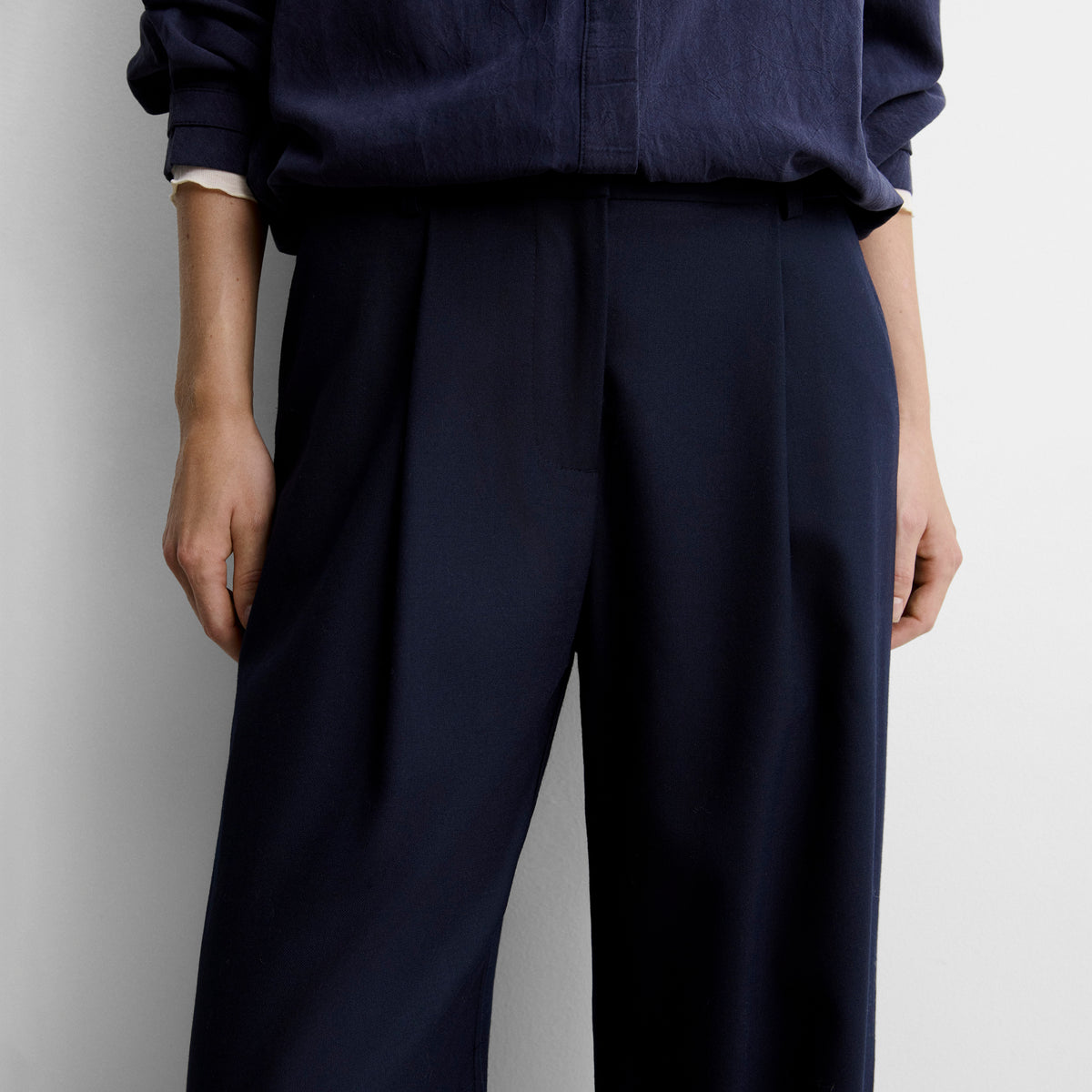 Pantalon large à pinces