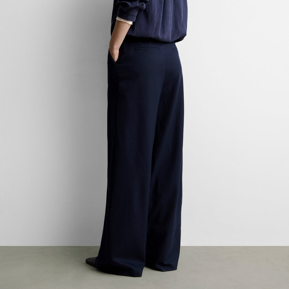 Pantalon large à pinces