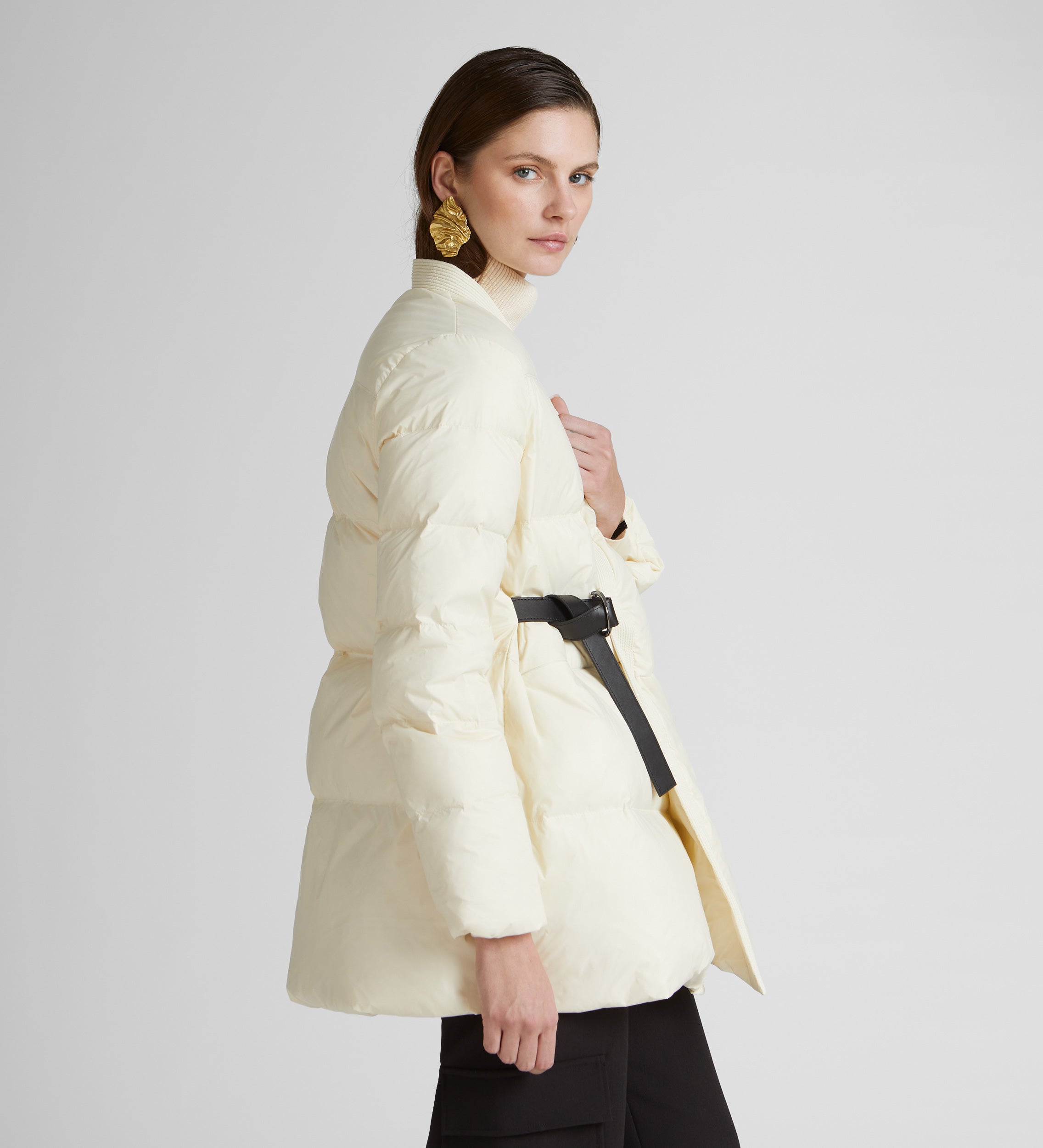 Short parka scarf
