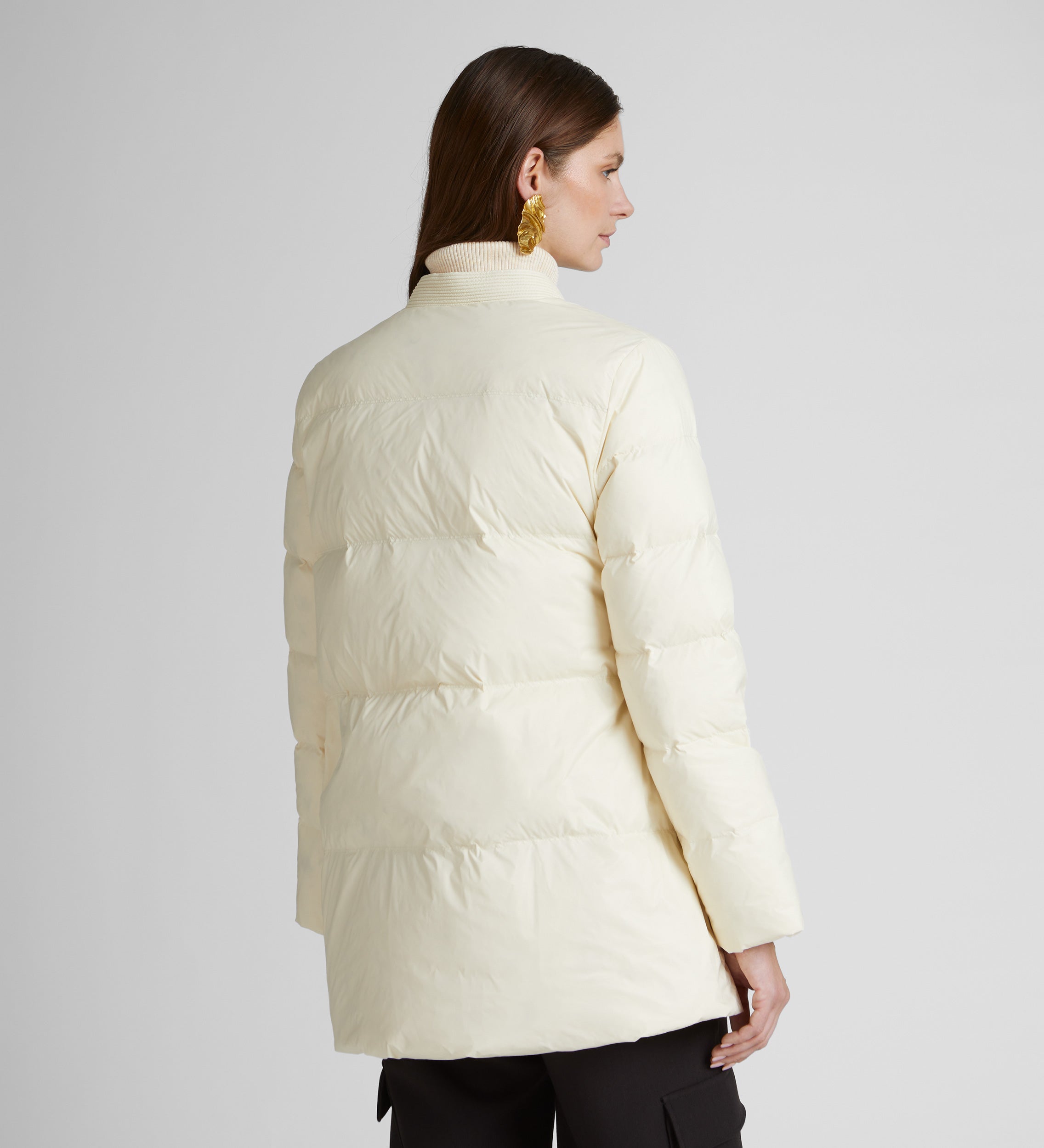 Short parka scarf