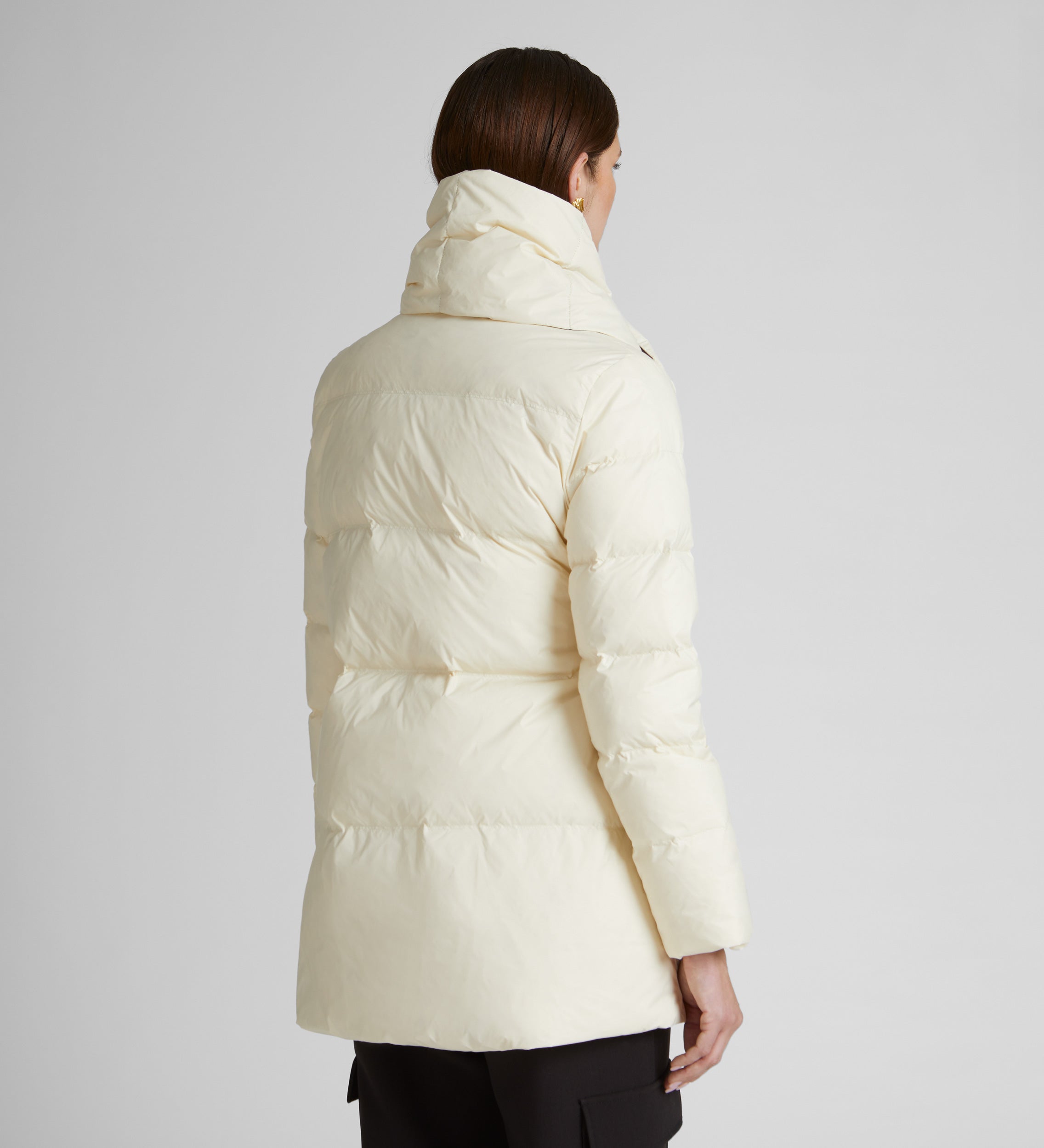 Short parka scarf