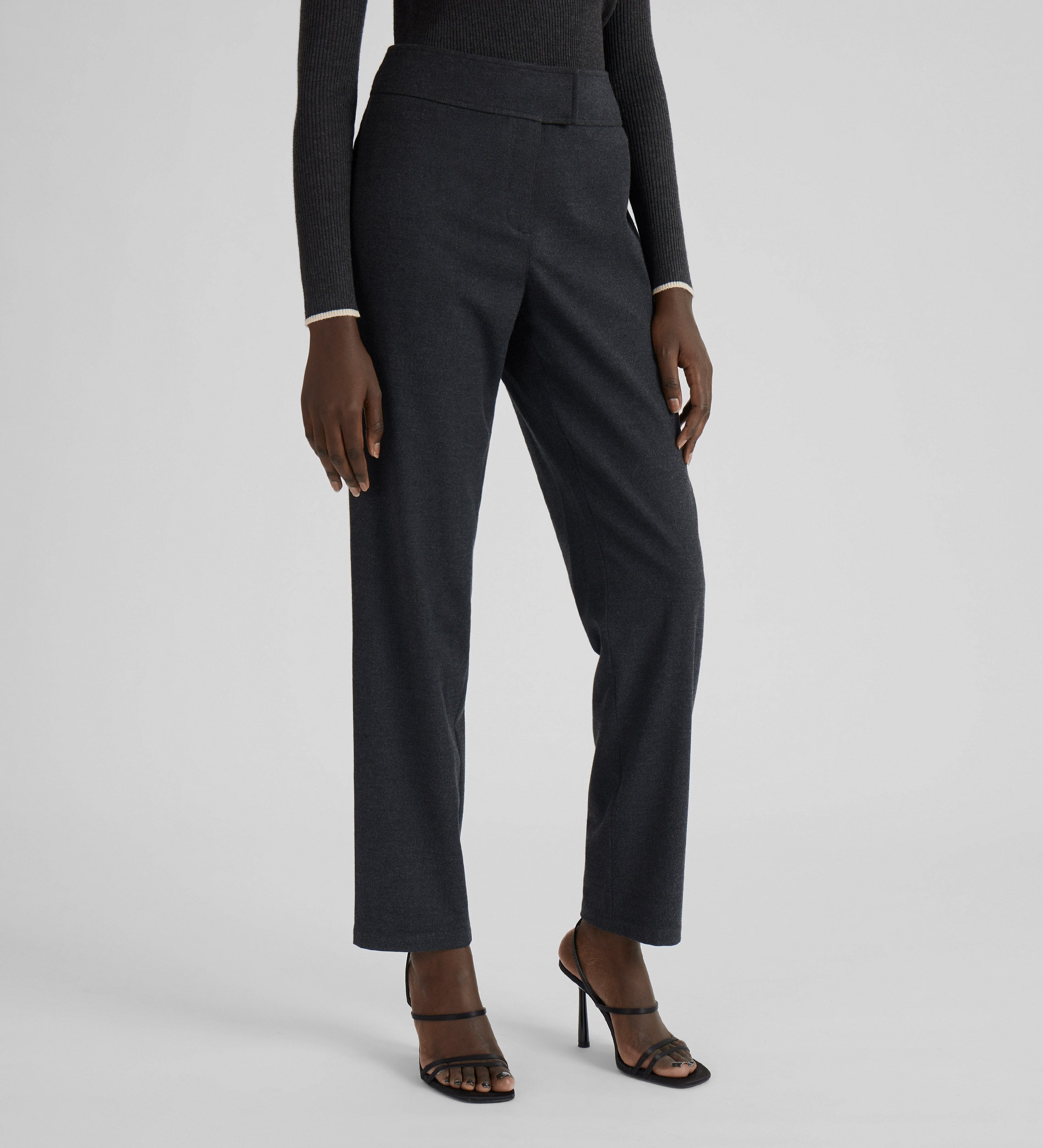 Wide waistband trousers