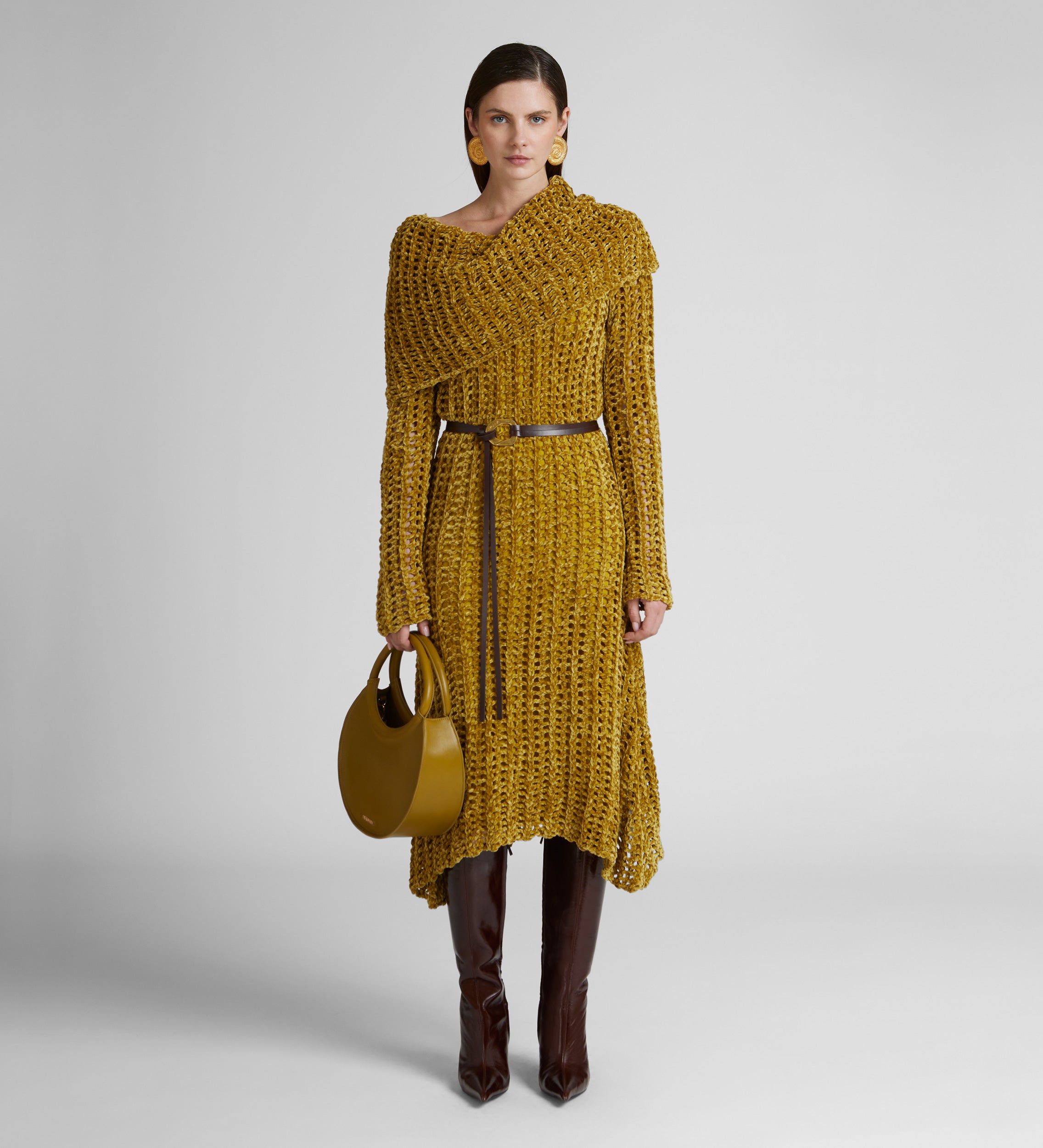 Knitted midi dress