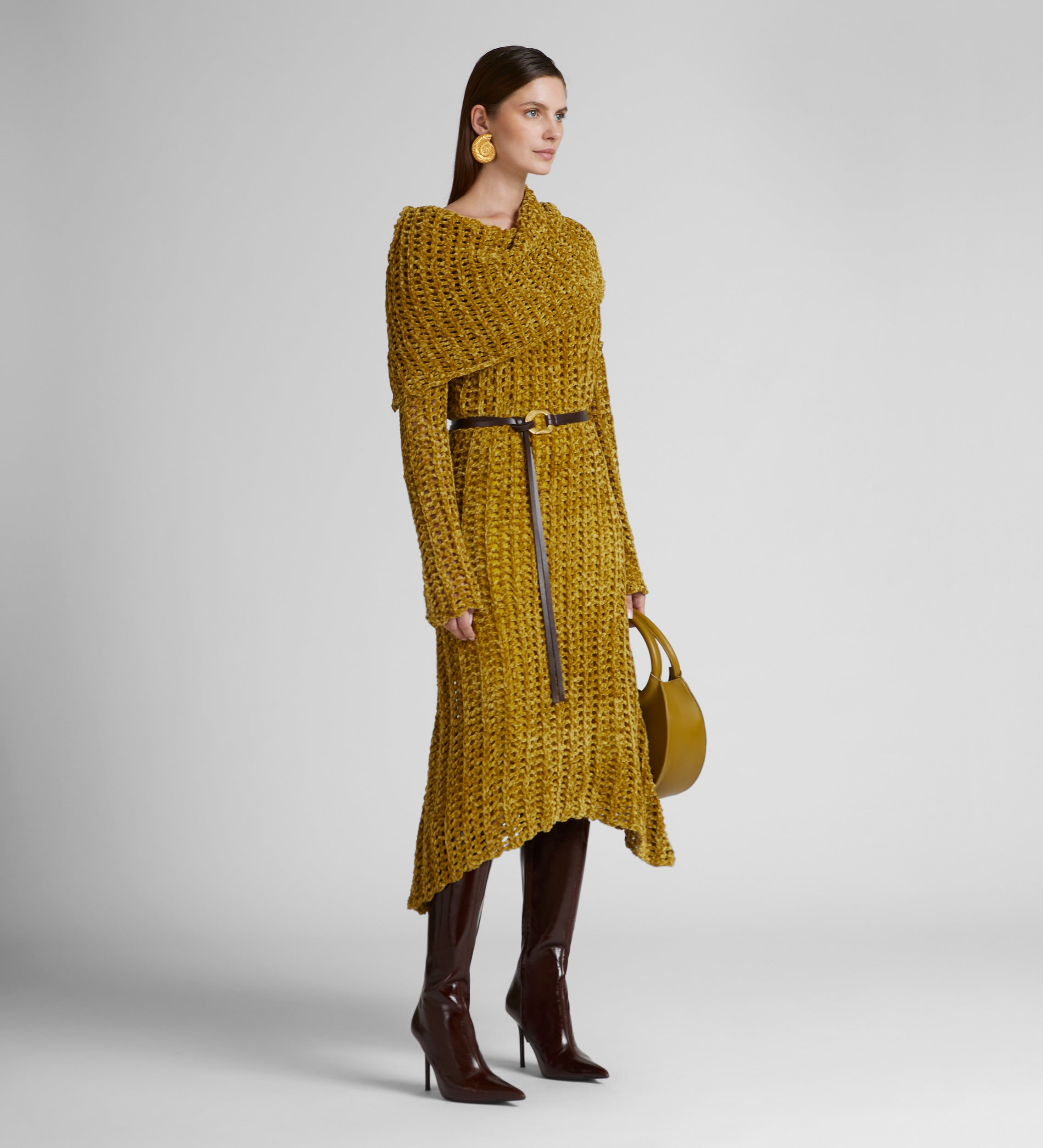 Knitted midi dress