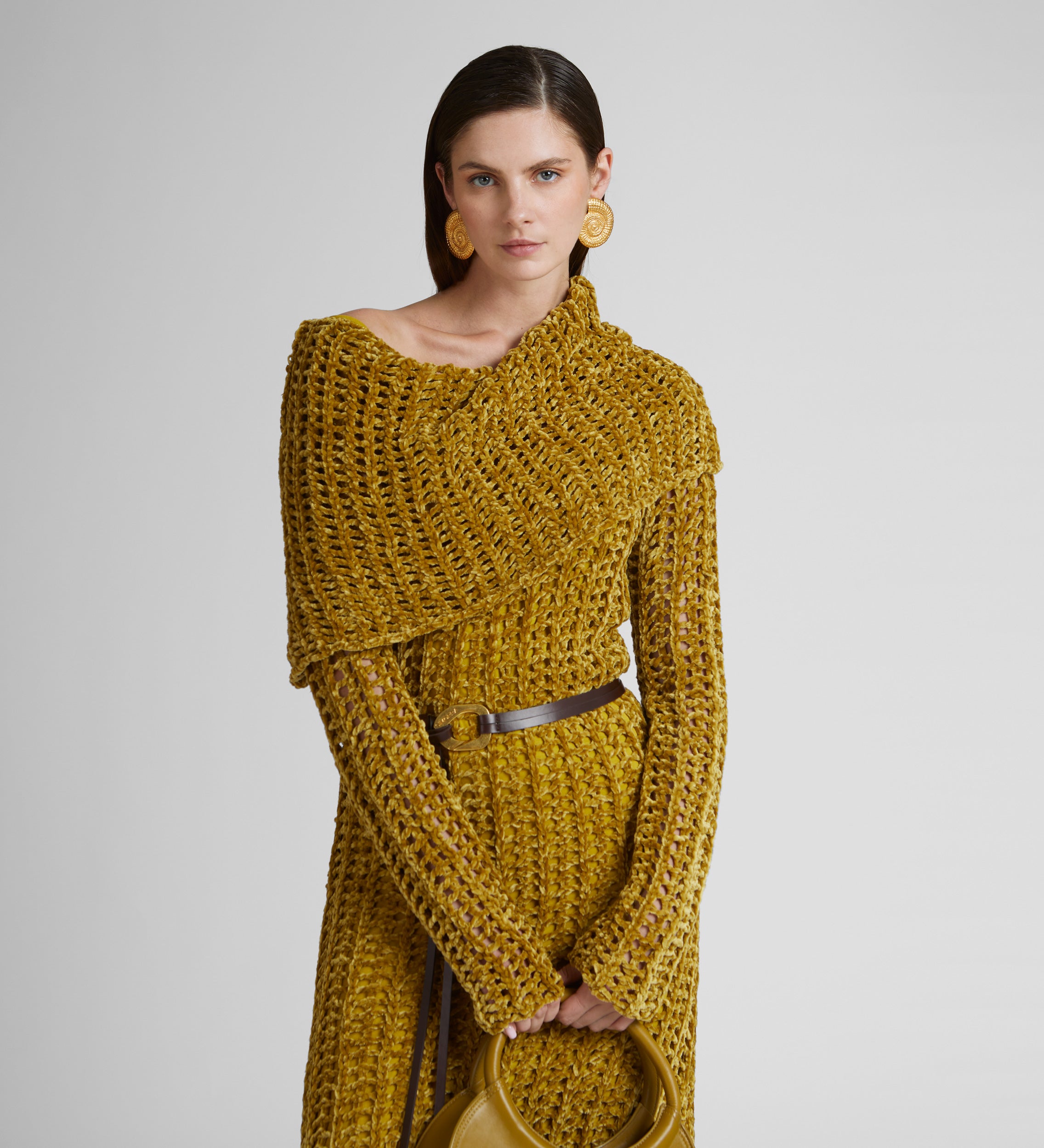 Knitted midi dress