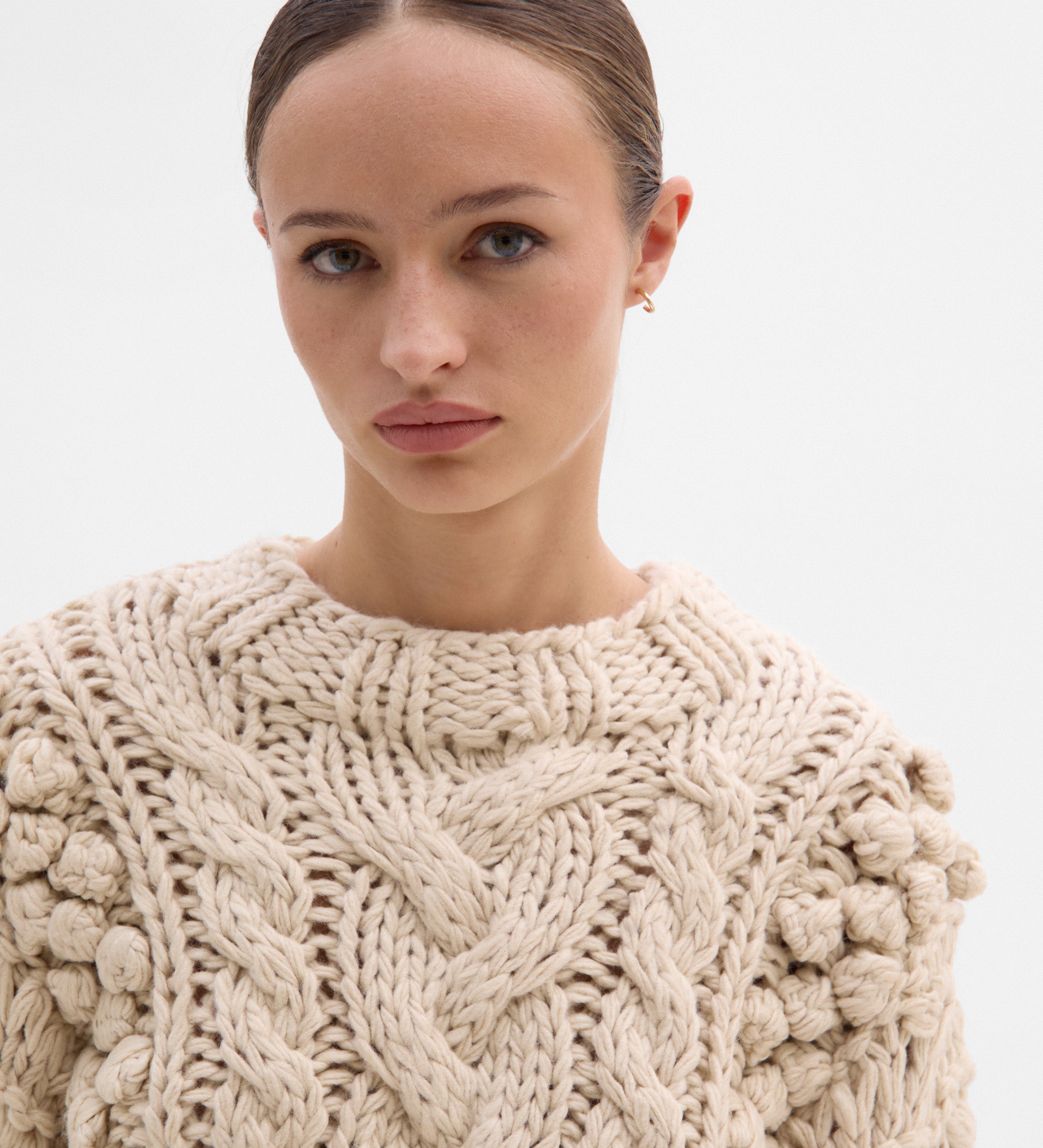 Jersey trenzado a mano