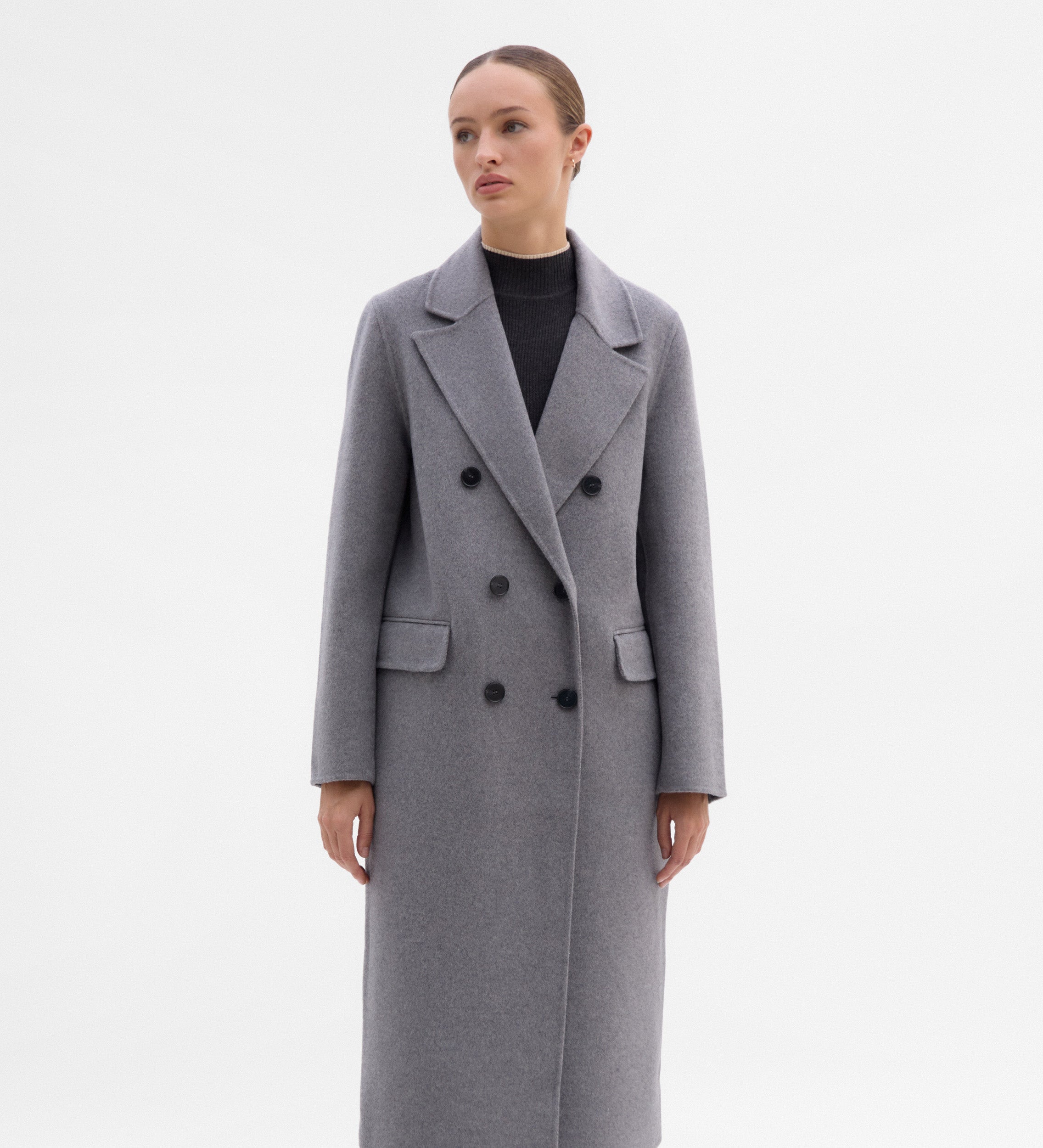 Abrigo largo cruzado