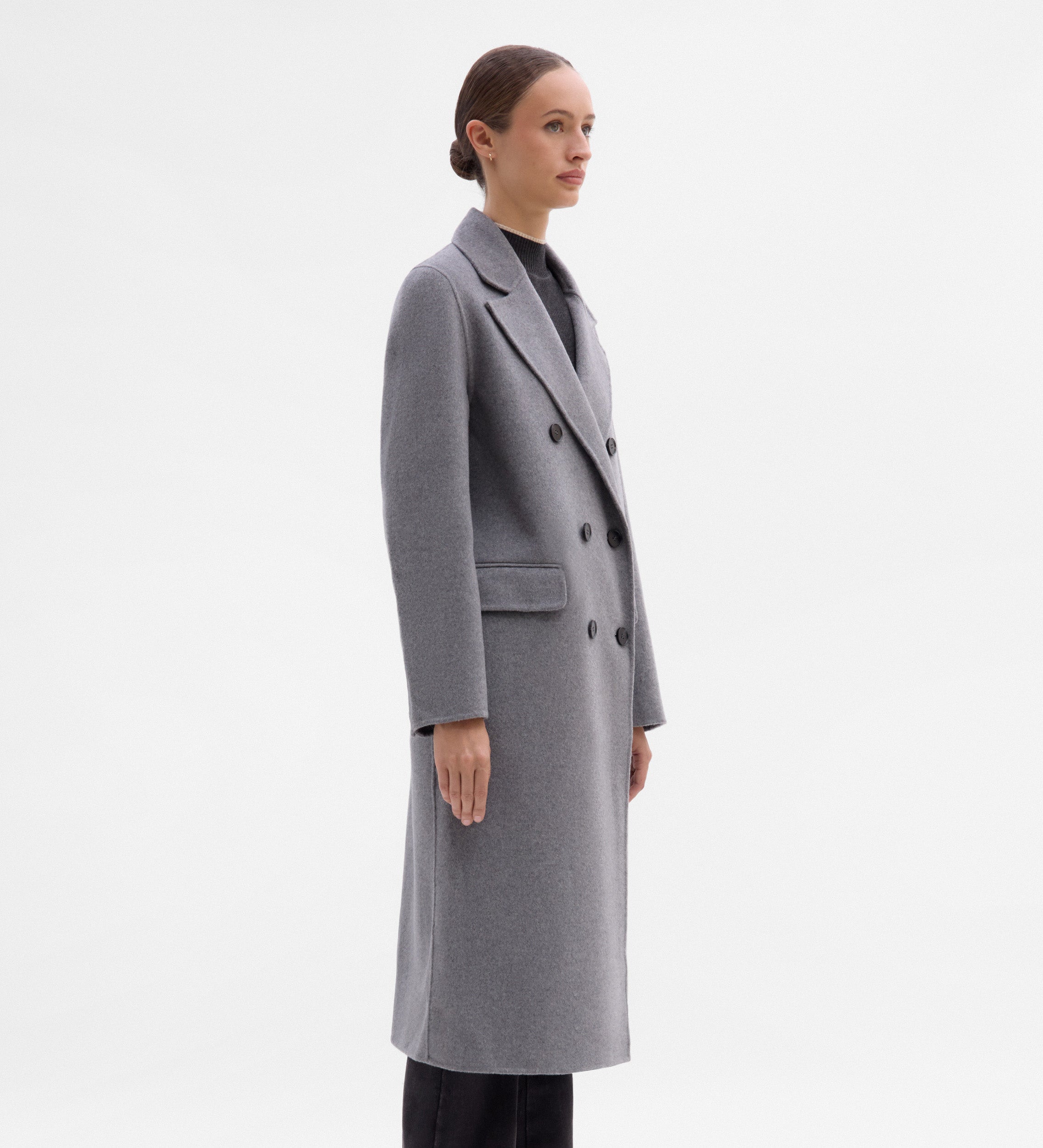 Abrigo largo cruzado