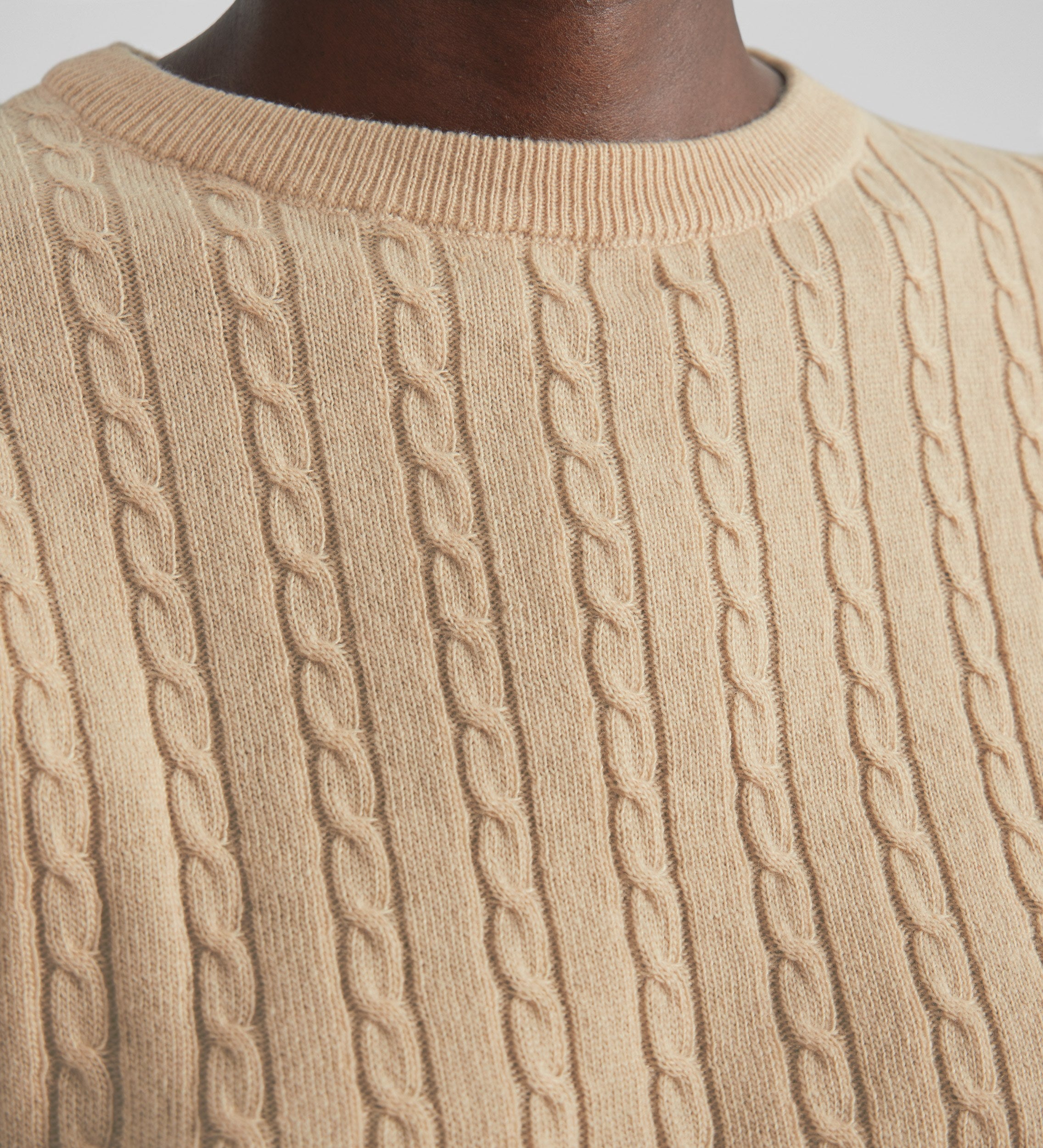 Cable knit sweater