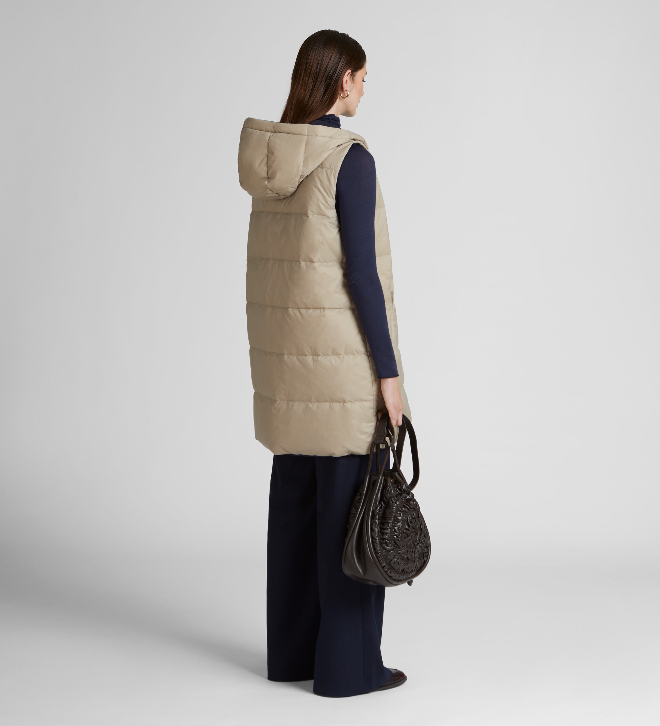 Hooded padded vest