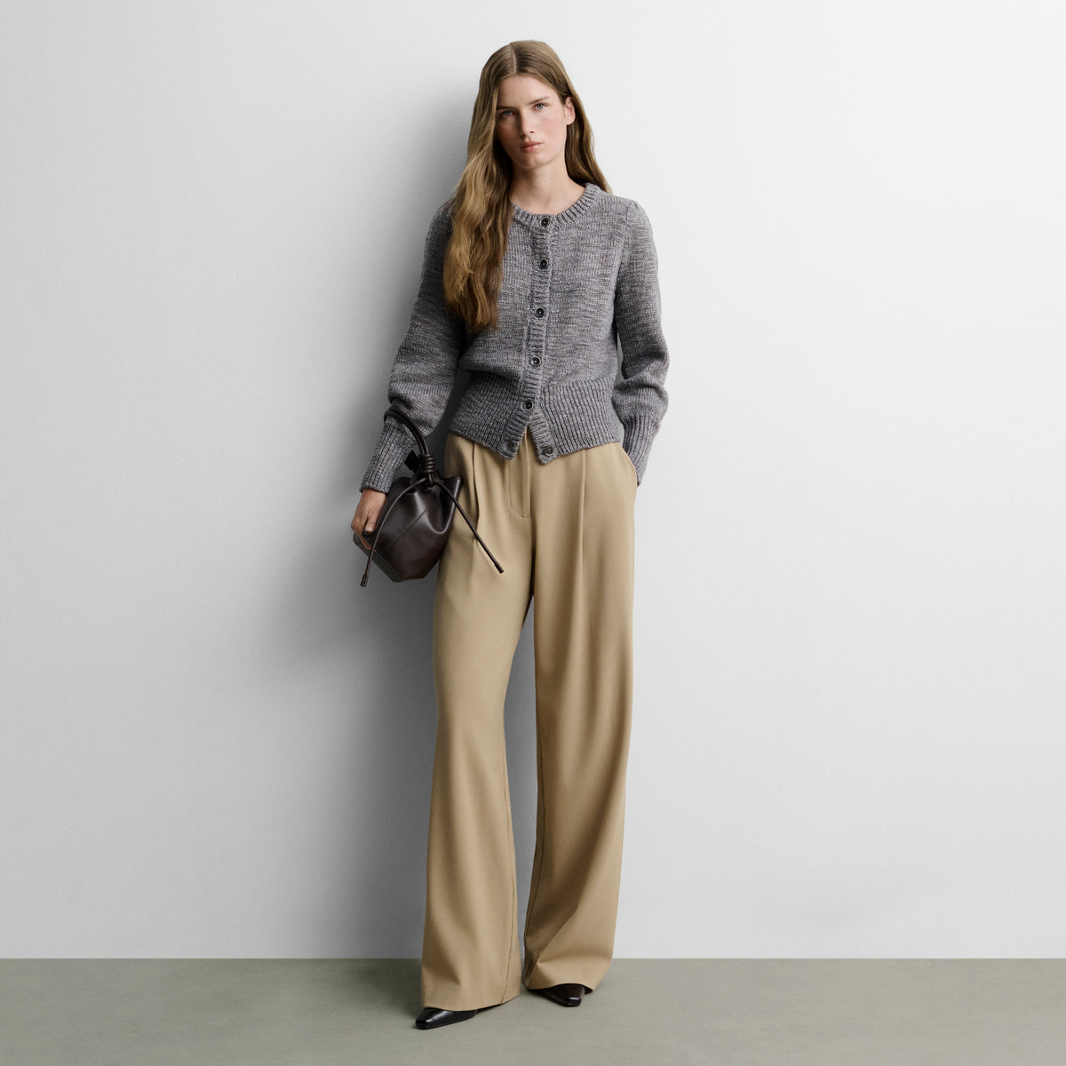 Pantalon large à pinces