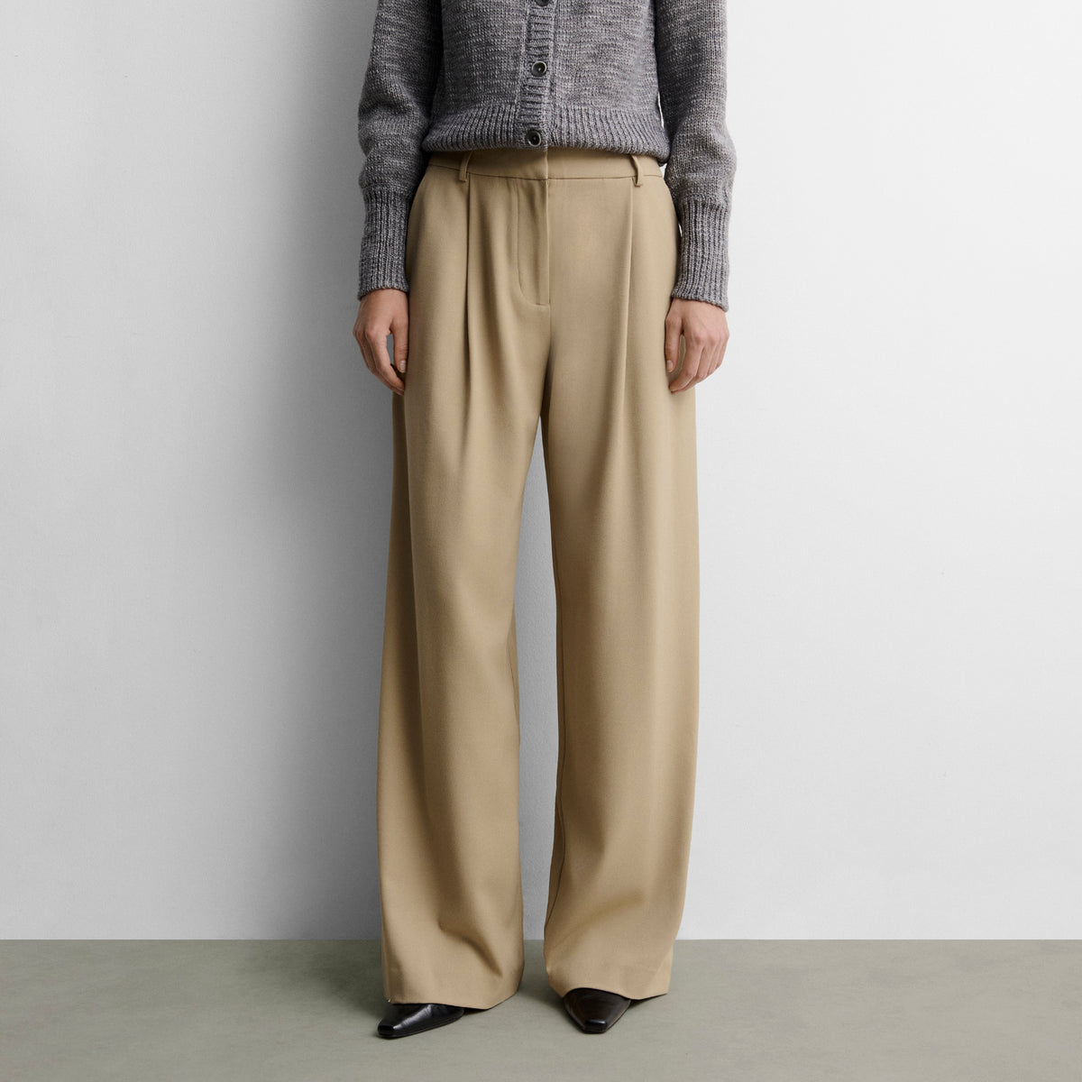 Pantalon large à pinces