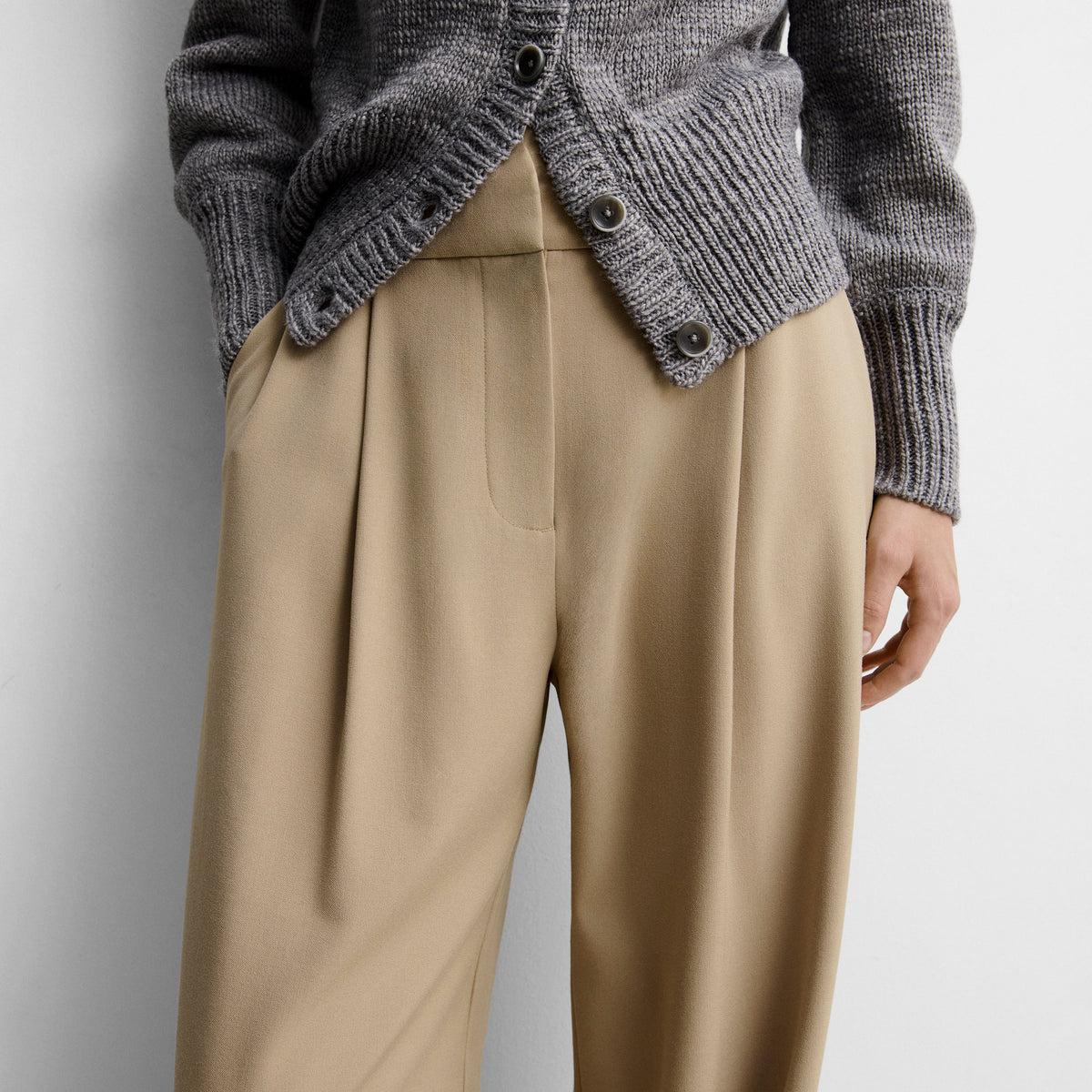 Pantalon large à pinces
