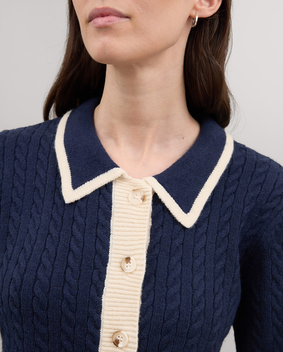 Chaqueta corta punto ochos