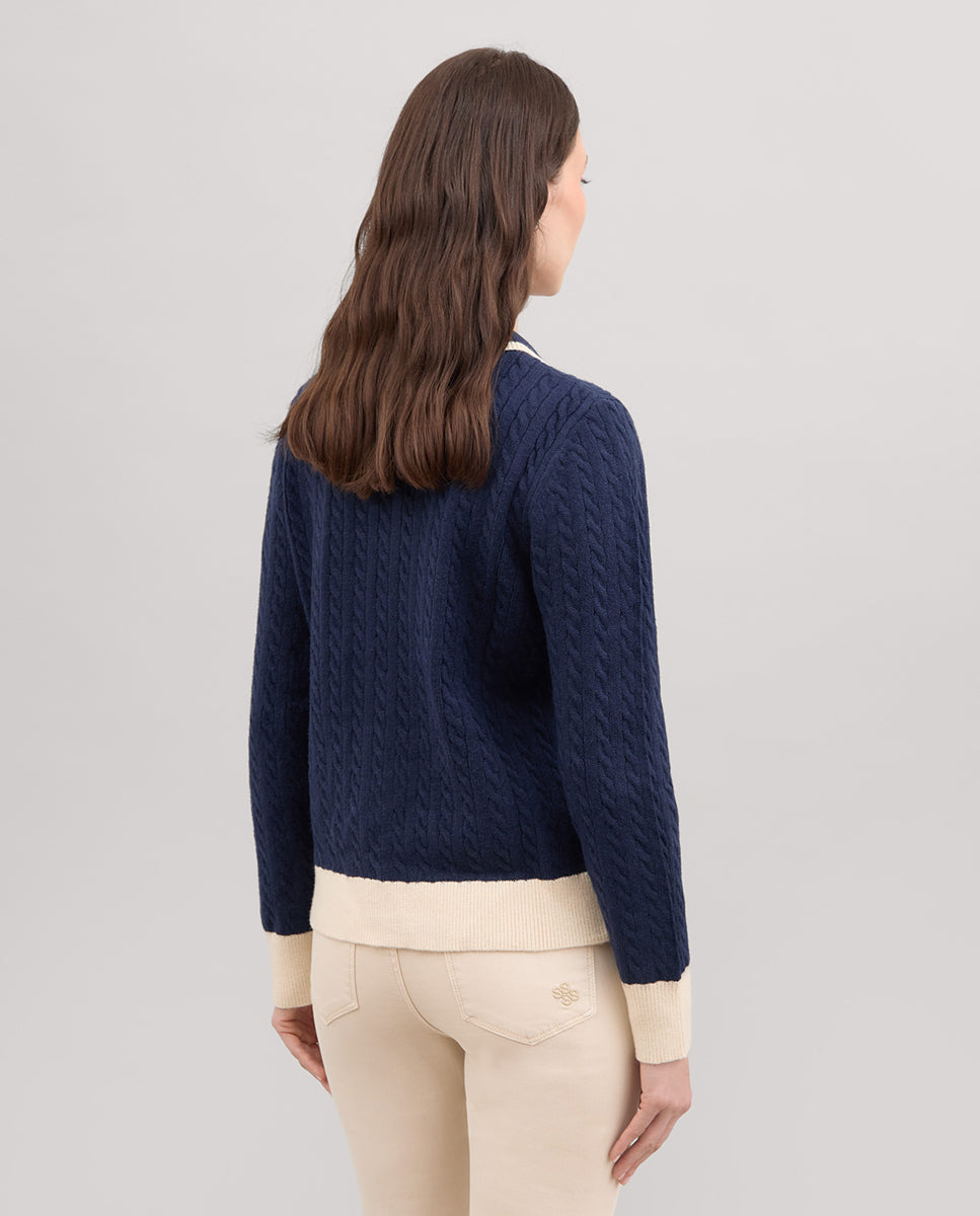 Chaqueta corta punto ochos