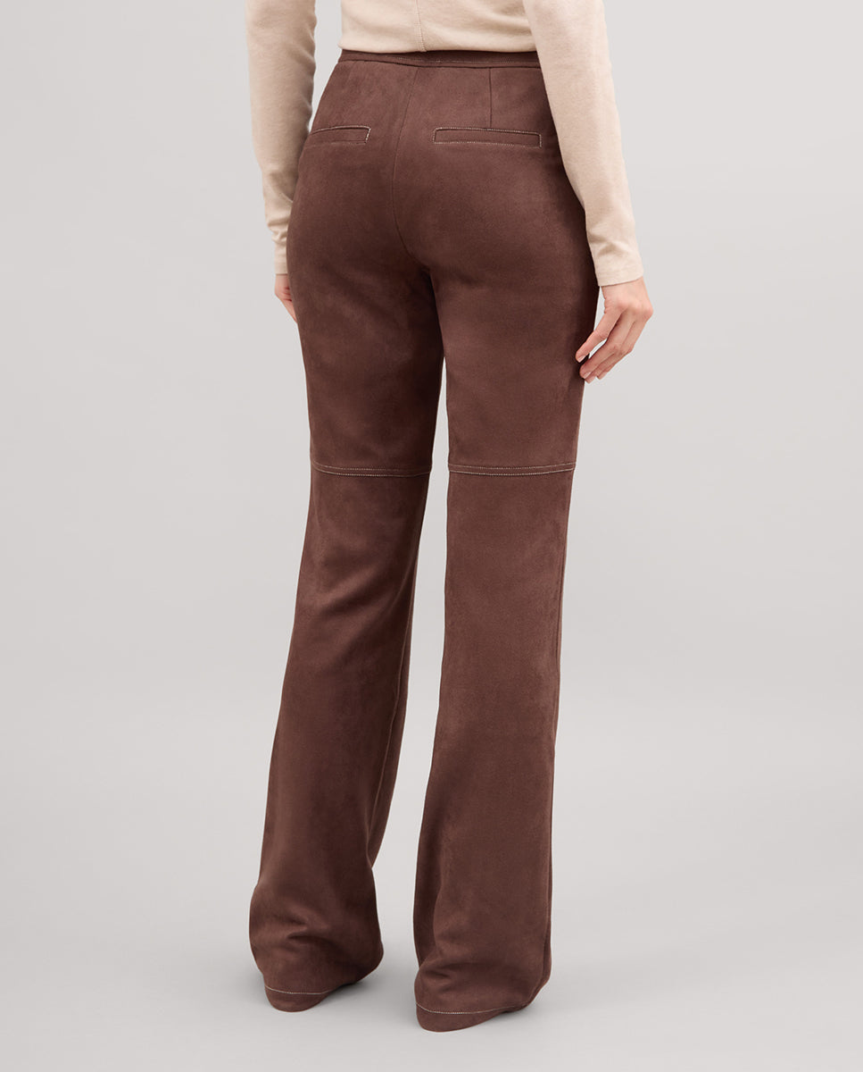 Pantalón antelina pespuntes