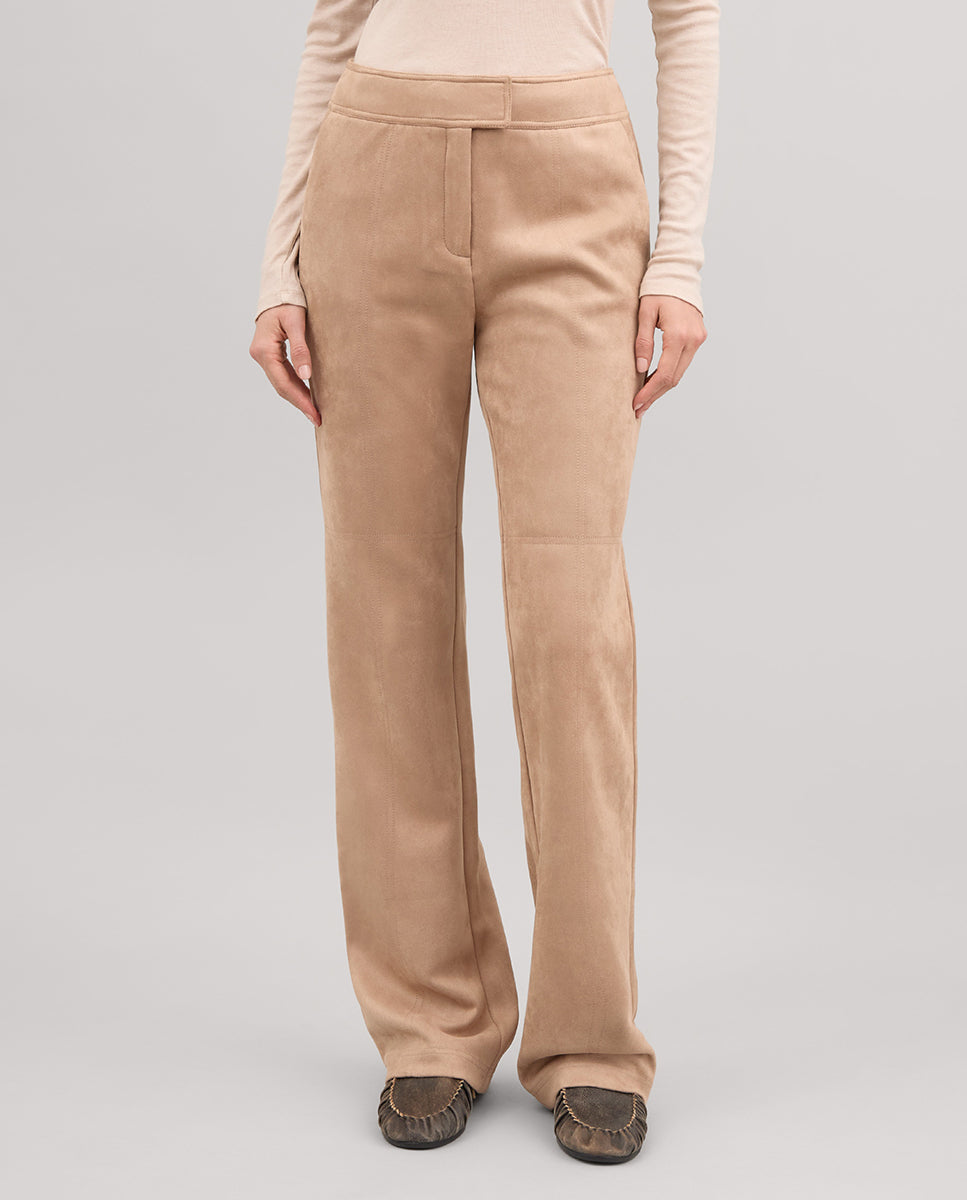 Pantalón antelina pespuntes