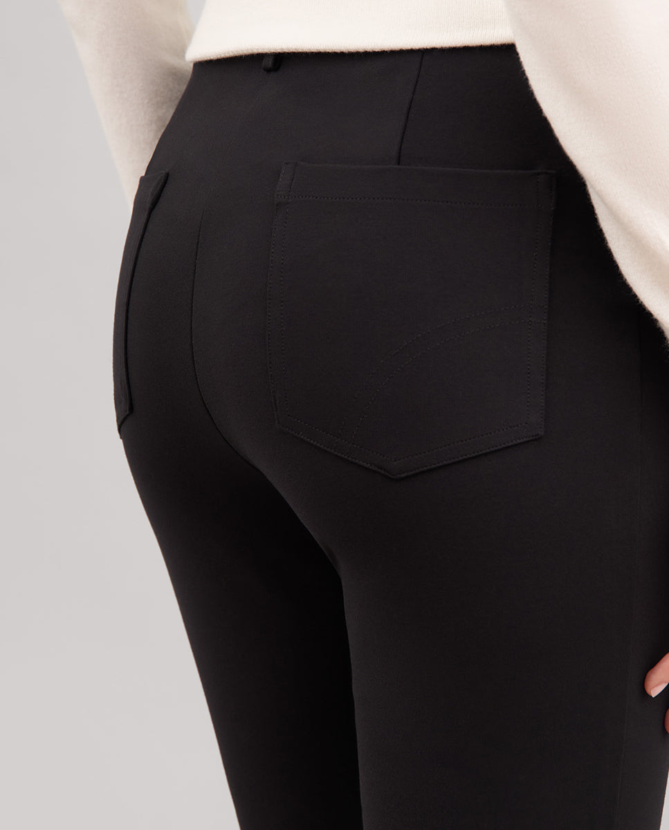 Pantalón elástico acampanado