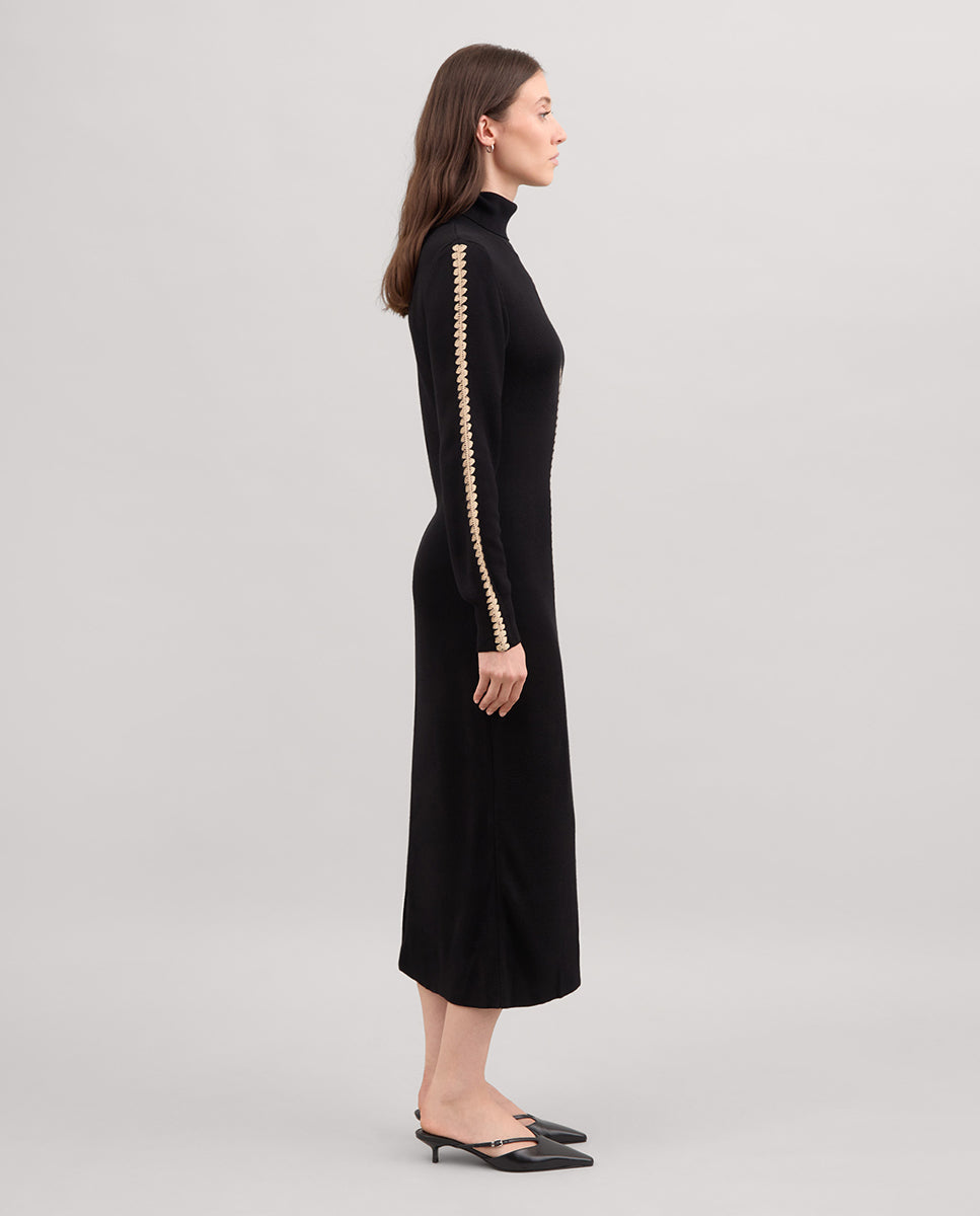 Vestido cuello alto