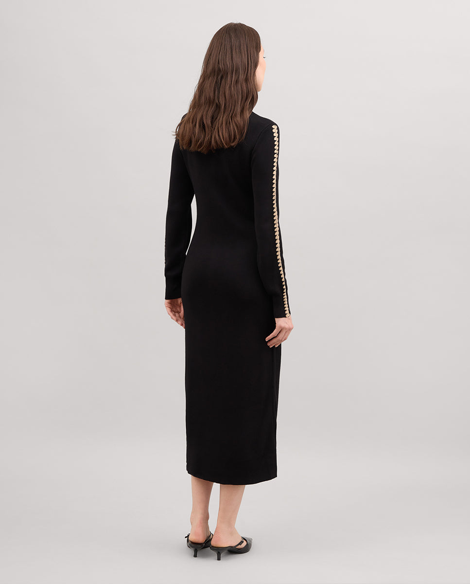 Vestido cuello alto