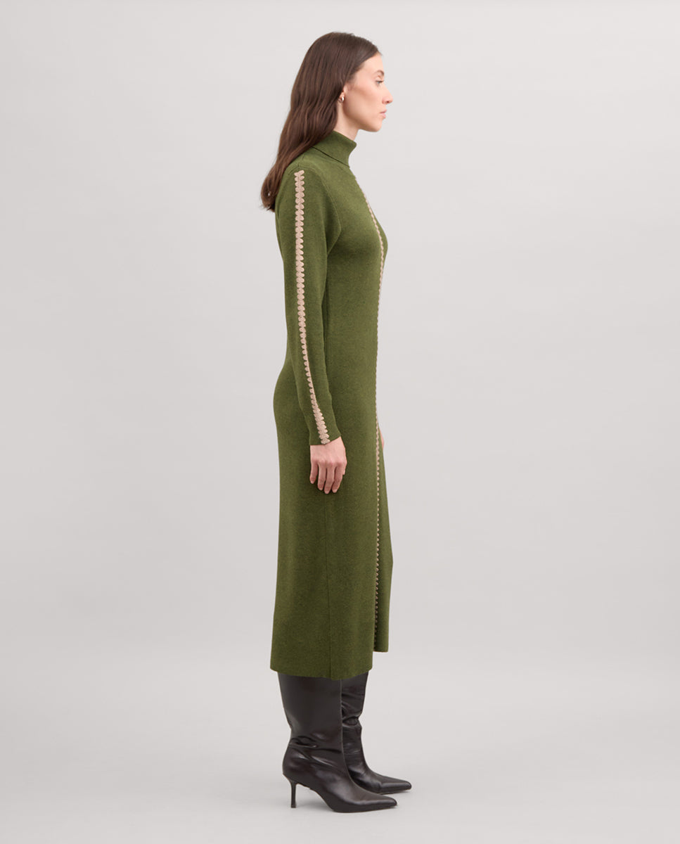 Vestido cuello alto
