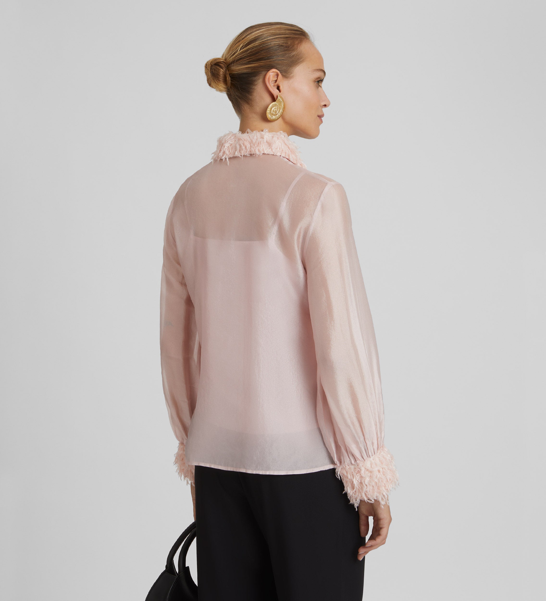 Blusa organza fantasía