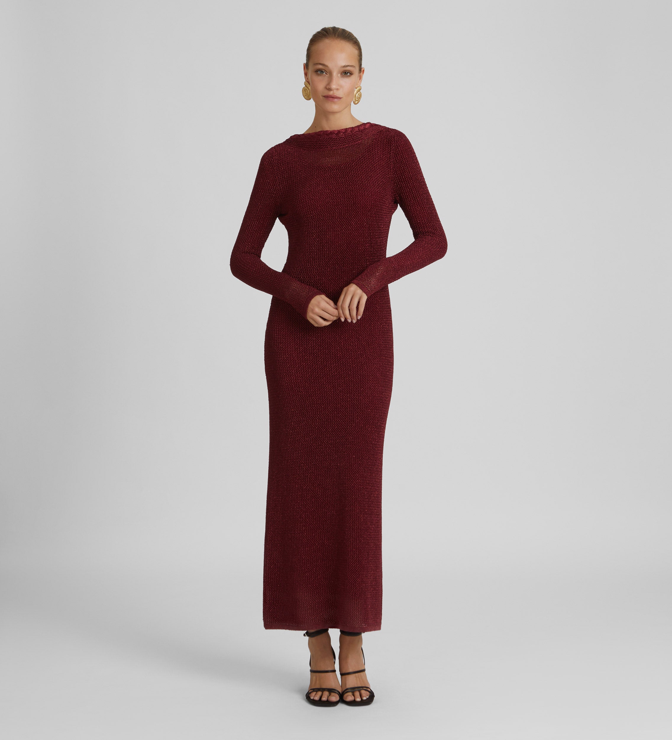 Lurex knitted dress