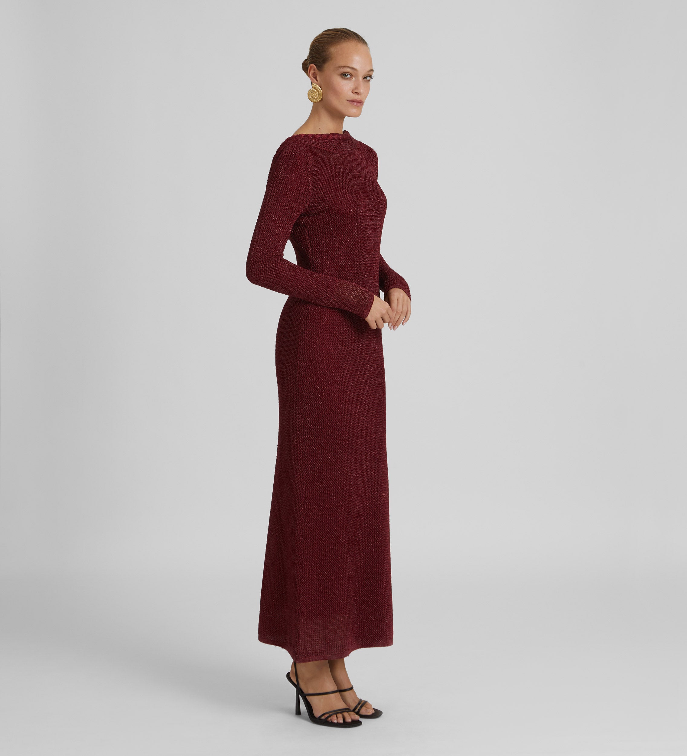 Lurex knitted dress