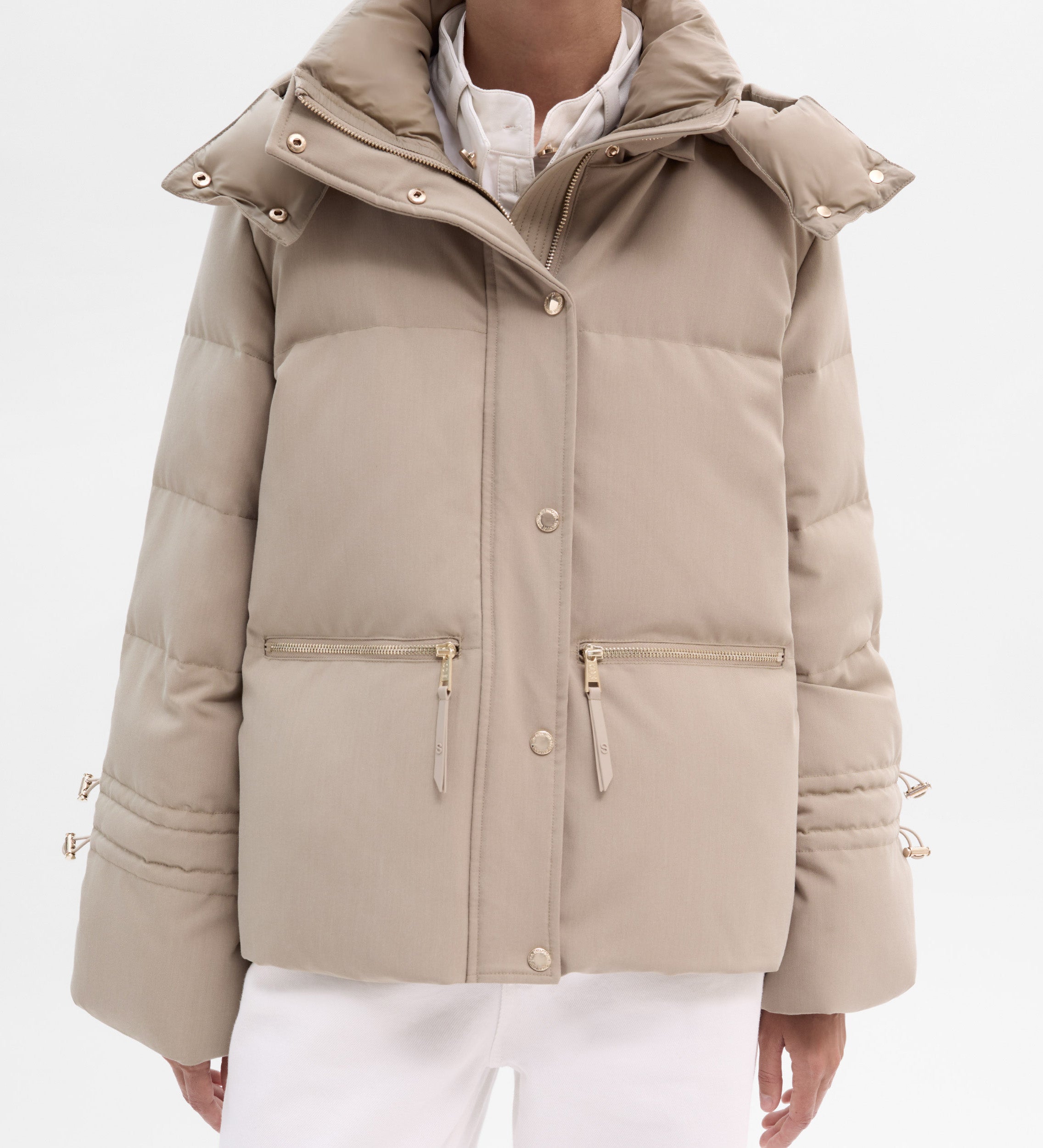 Plumífero corto acolchado