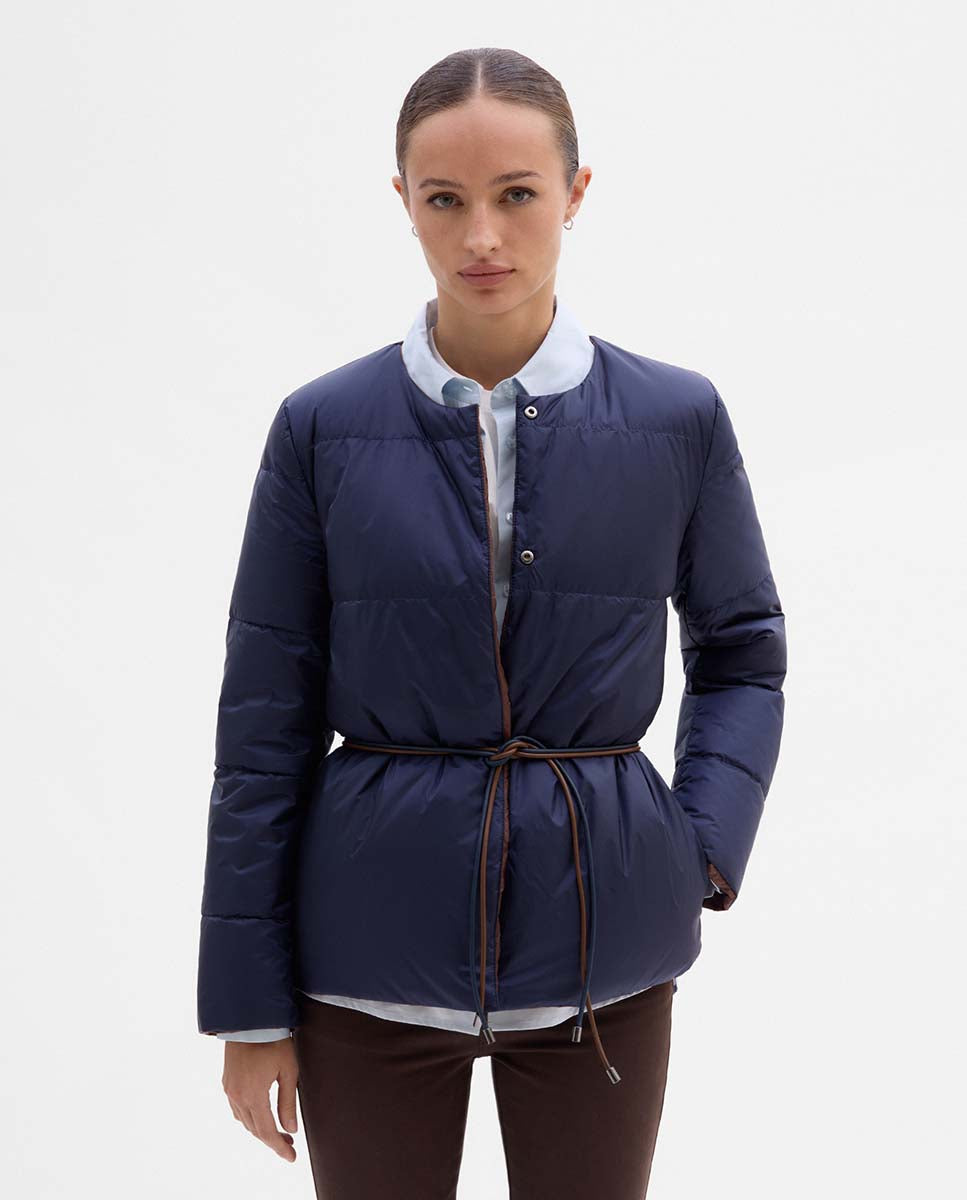 Doudoune réversible avec ceinture