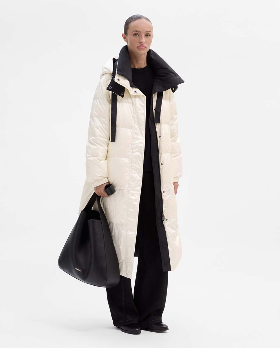 Parka longue réversible