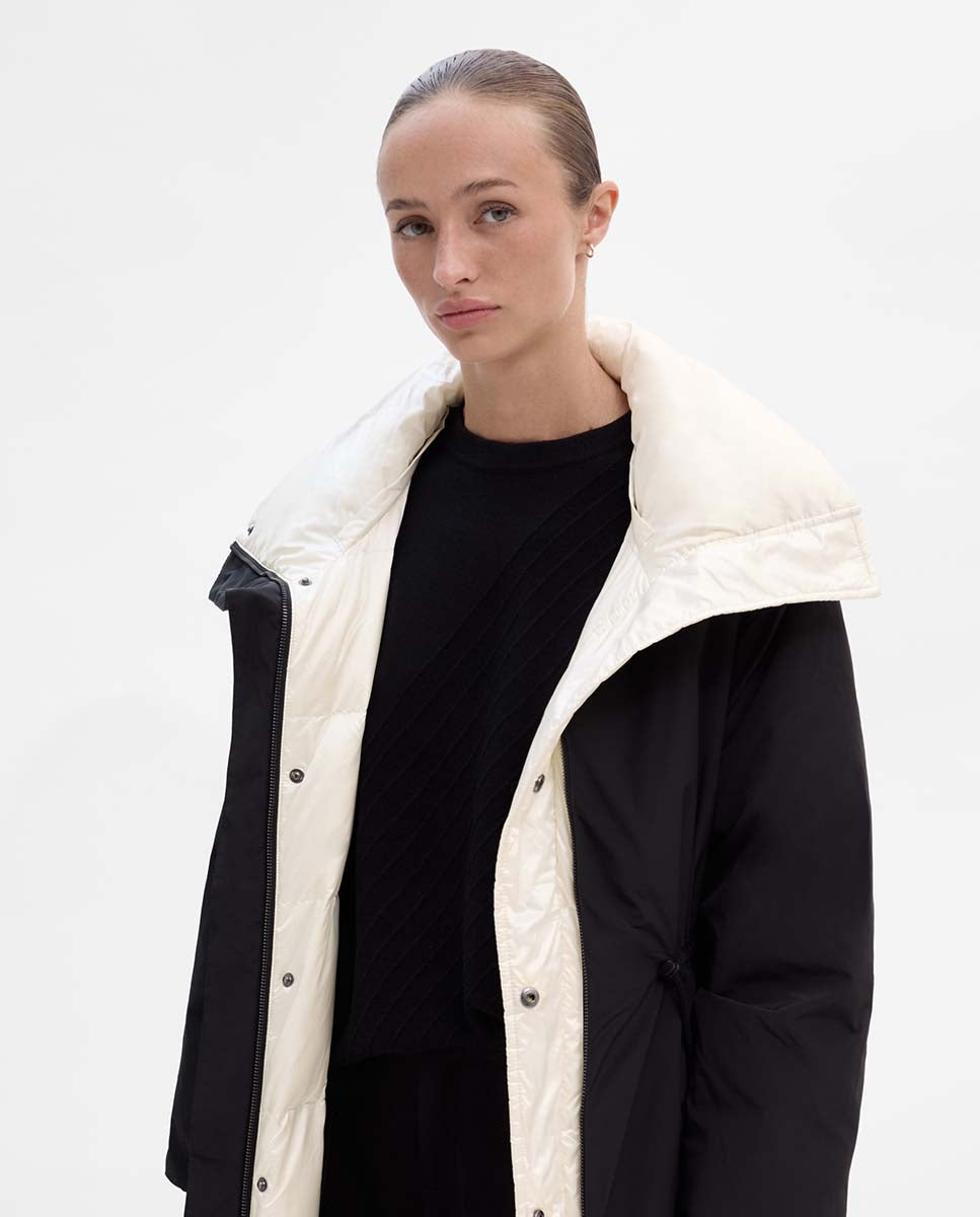 Parka longue réversible