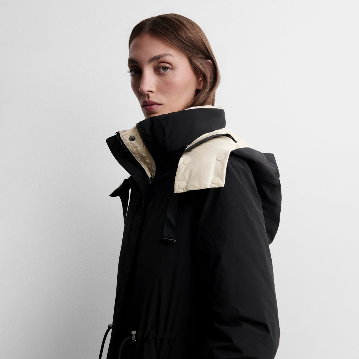 Parka longue réversible