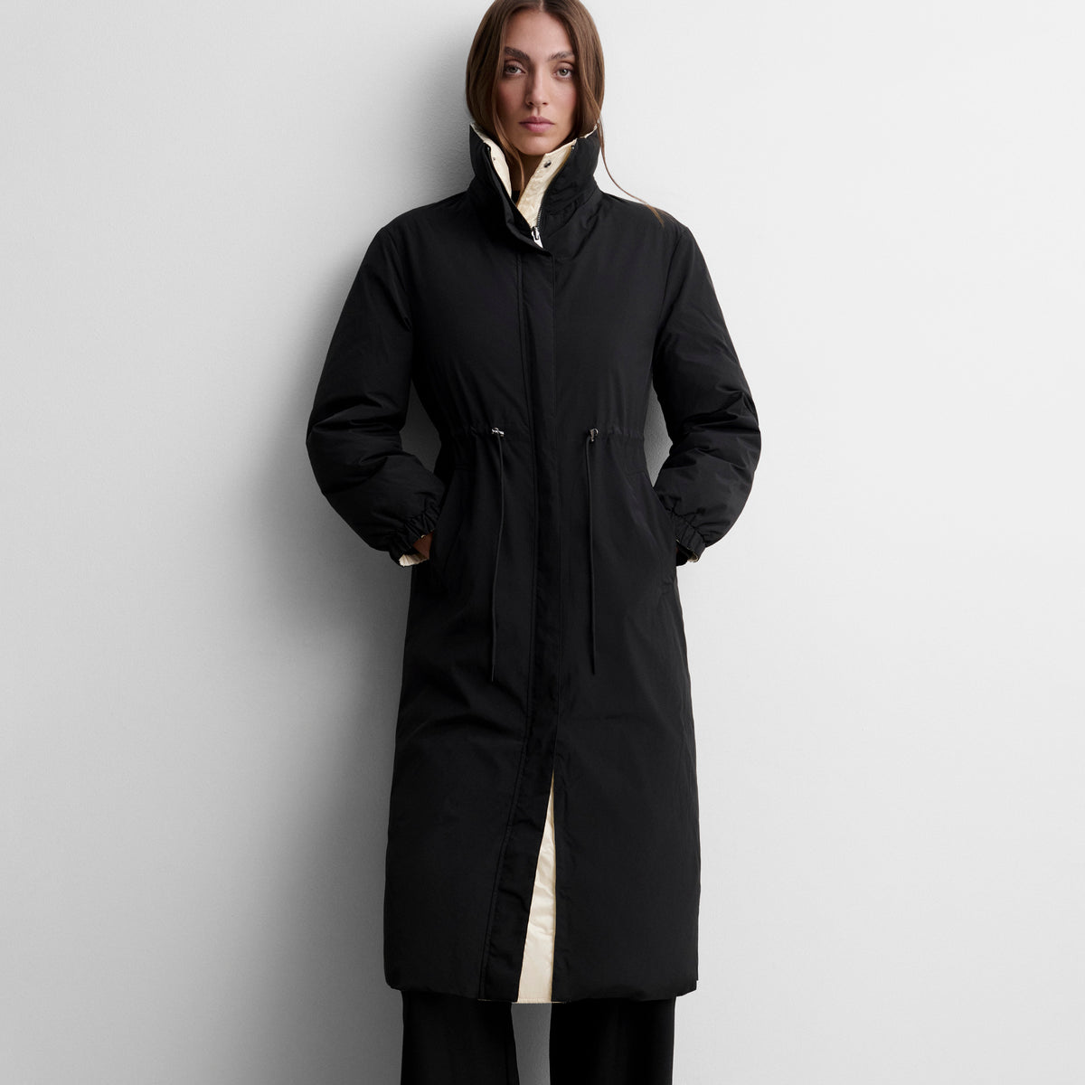Parka longue réversible